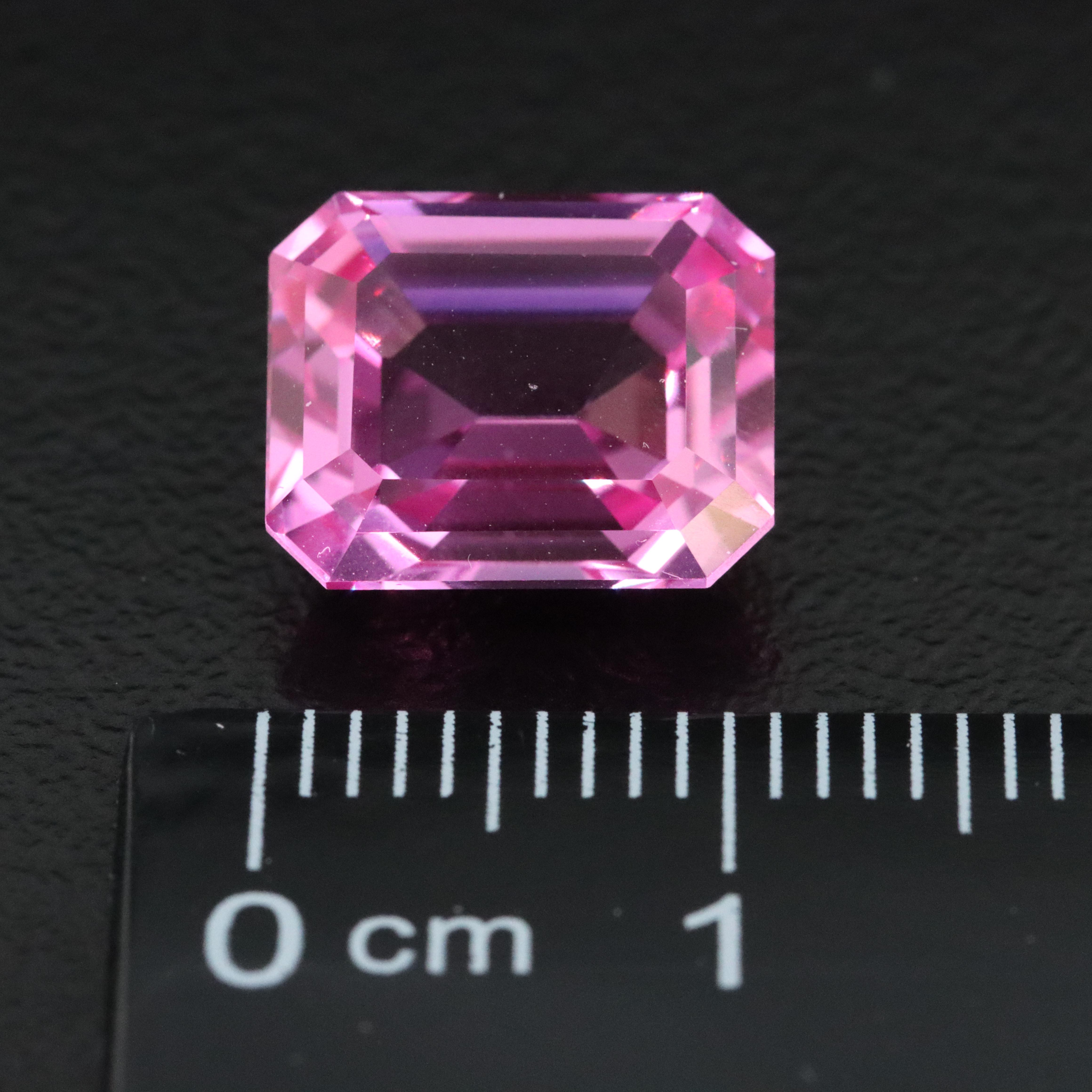 Loose 6.70 CT Lab Grown Sapphire