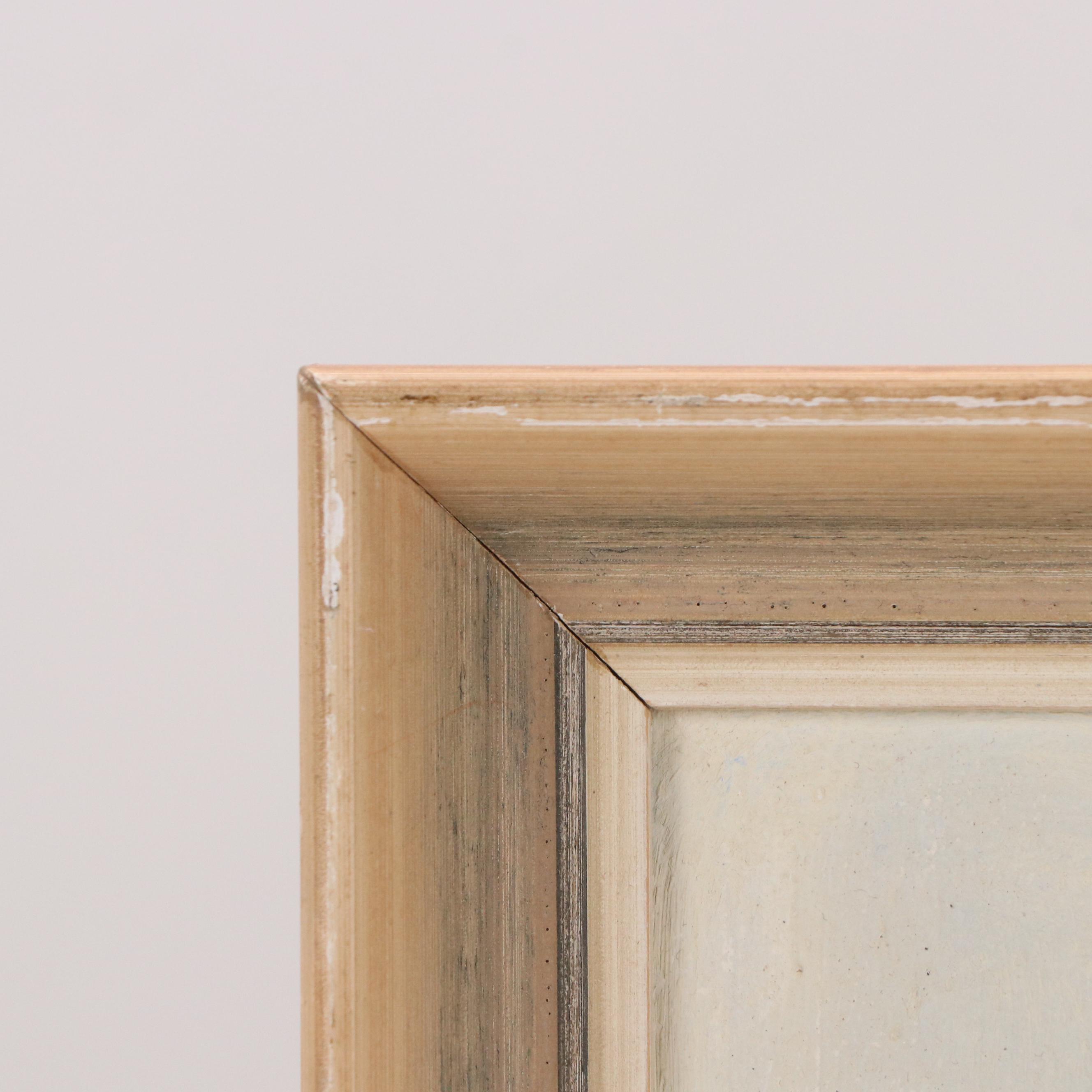 Luigi De Angelis Oil Painting of Italian Street Scene, 1951