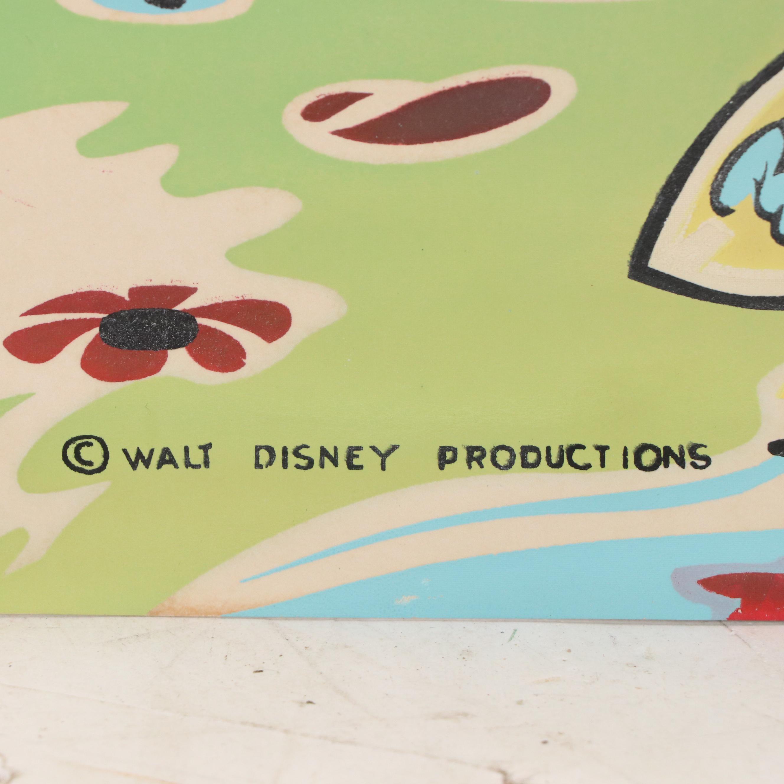 Walt Disney Productions Serigraph of Minnie Mouse, Mid-20th Century