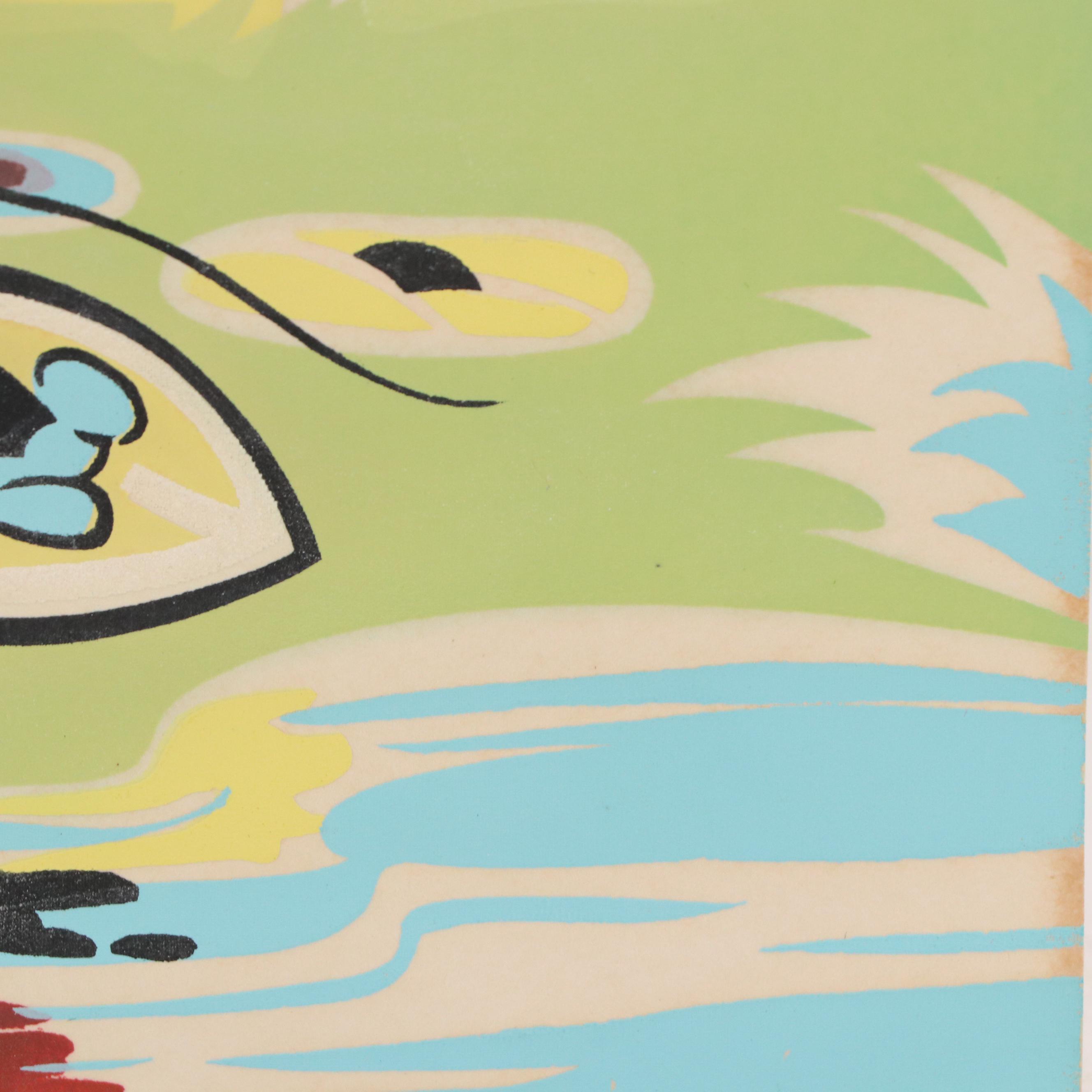 Walt Disney Productions Serigraph of Minnie Mouse, Mid-20th Century