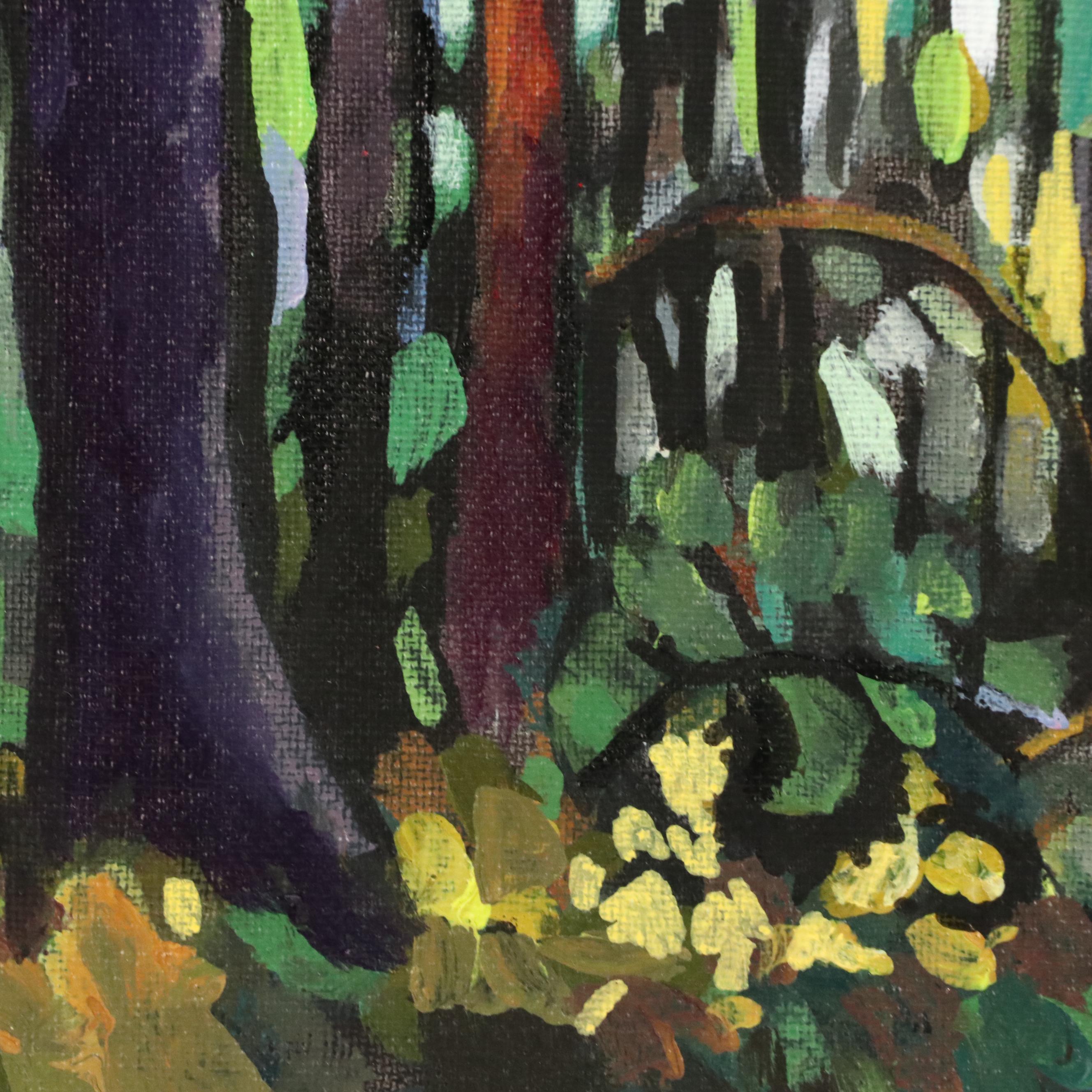 Forest Landscape Oil Painting, 21st Century