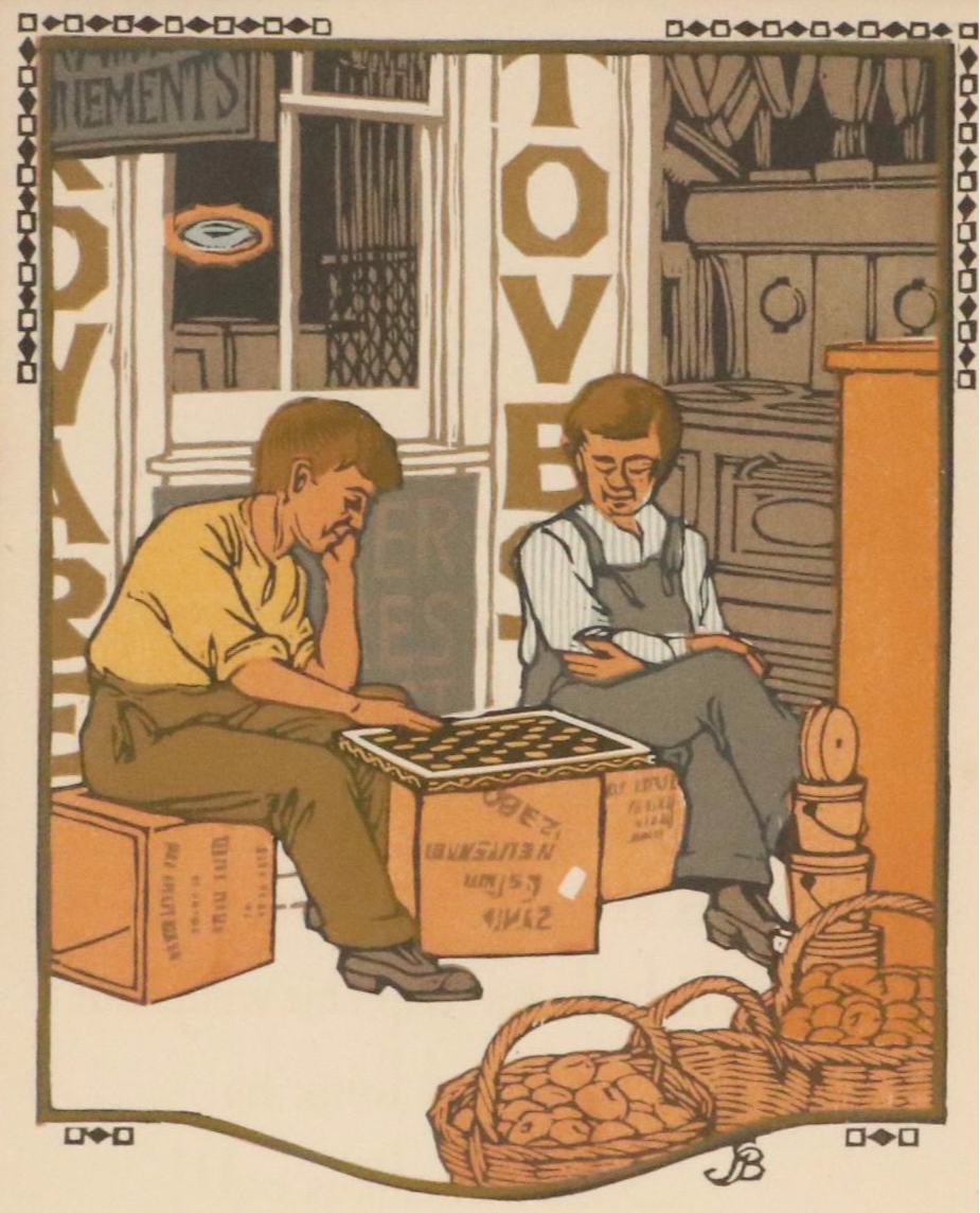 Gustave Baumann Woodcut "September" from "All the Year Round," 1912