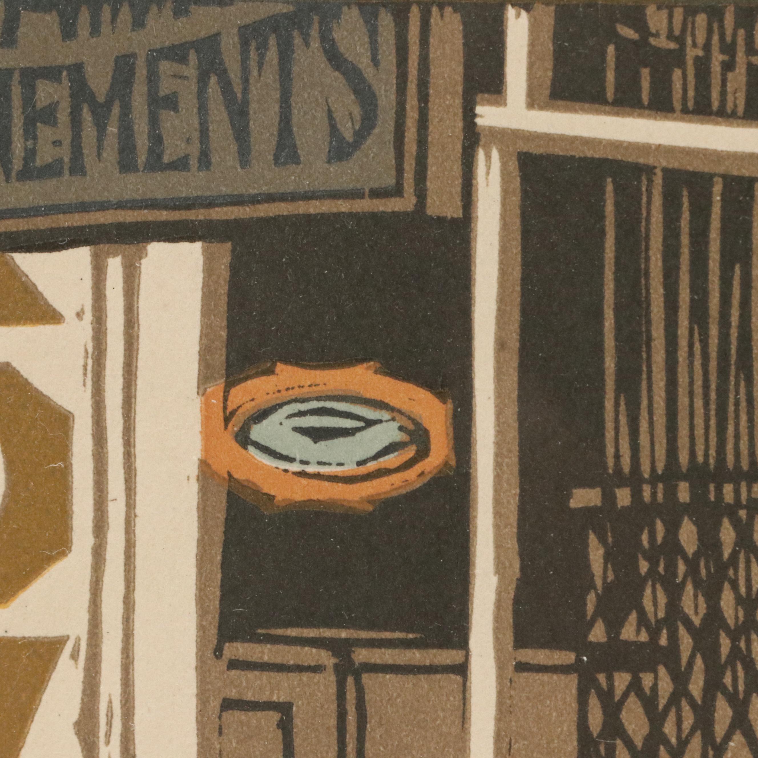 Gustave Baumann Woodcut "September" from "All the Year Round," 1912