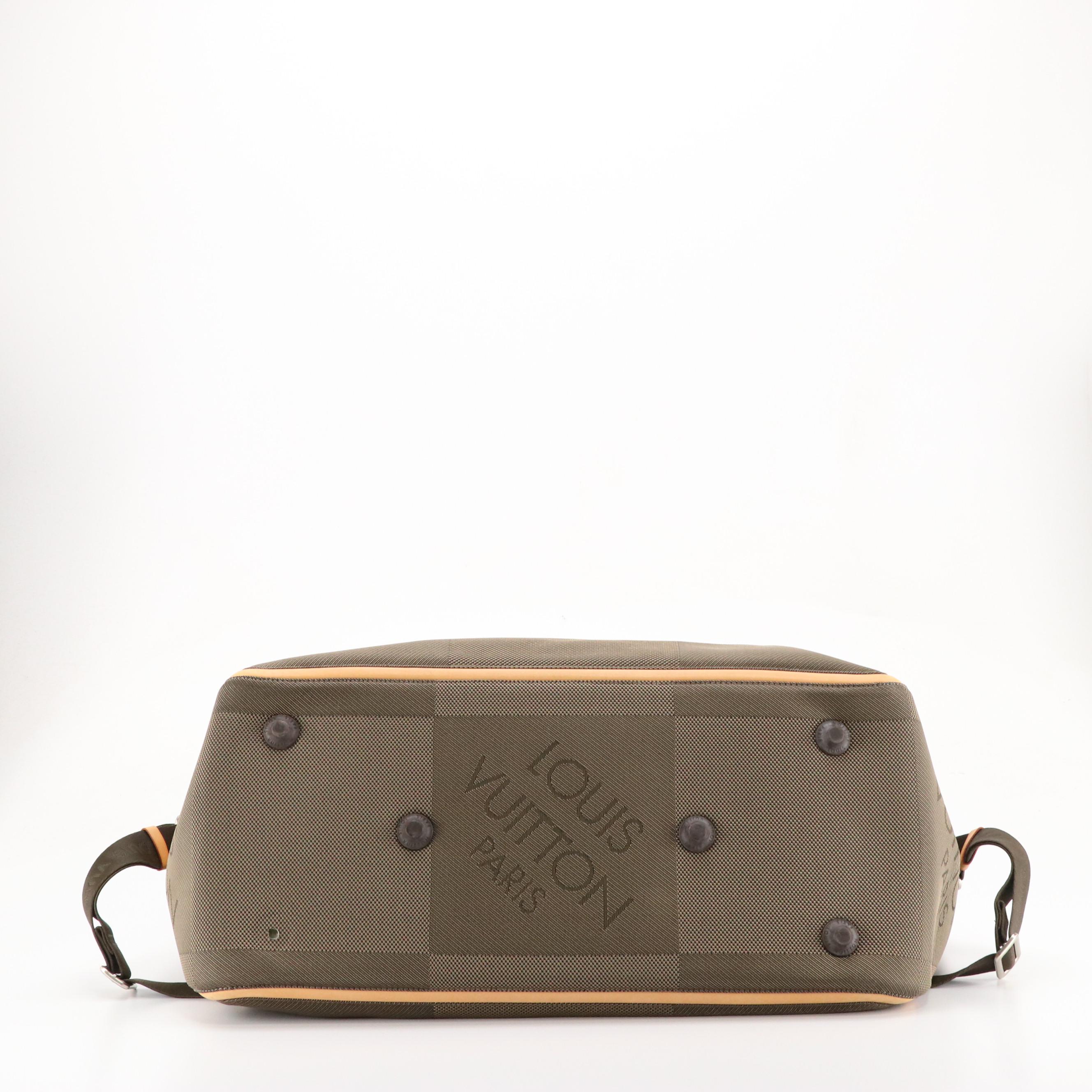 Louis Vuitton Souverain Duffel Bag in Terre Damier Géant Canvas and Leather