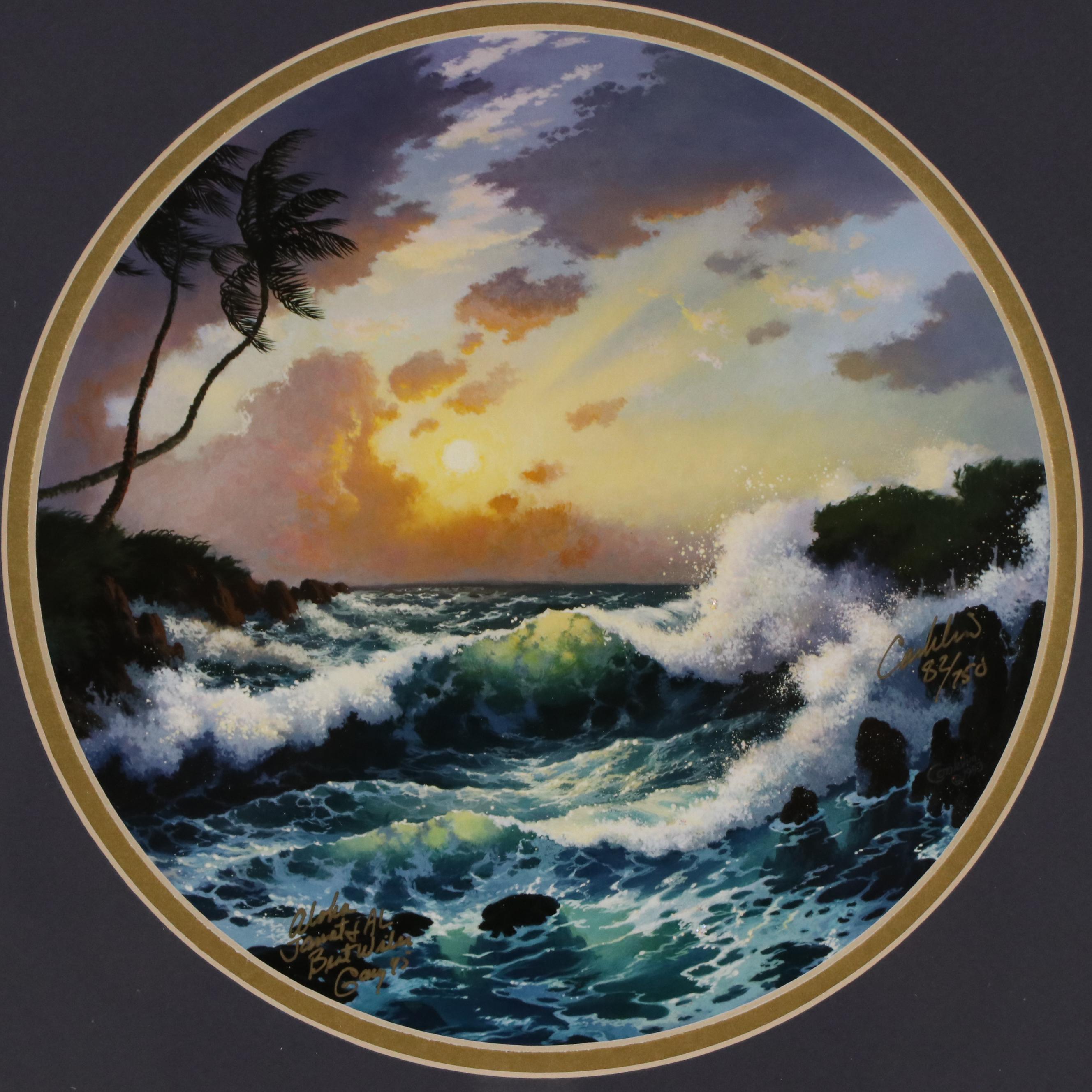 Gary Conklin Tropical Seascape Giclée "Radiance," 1995