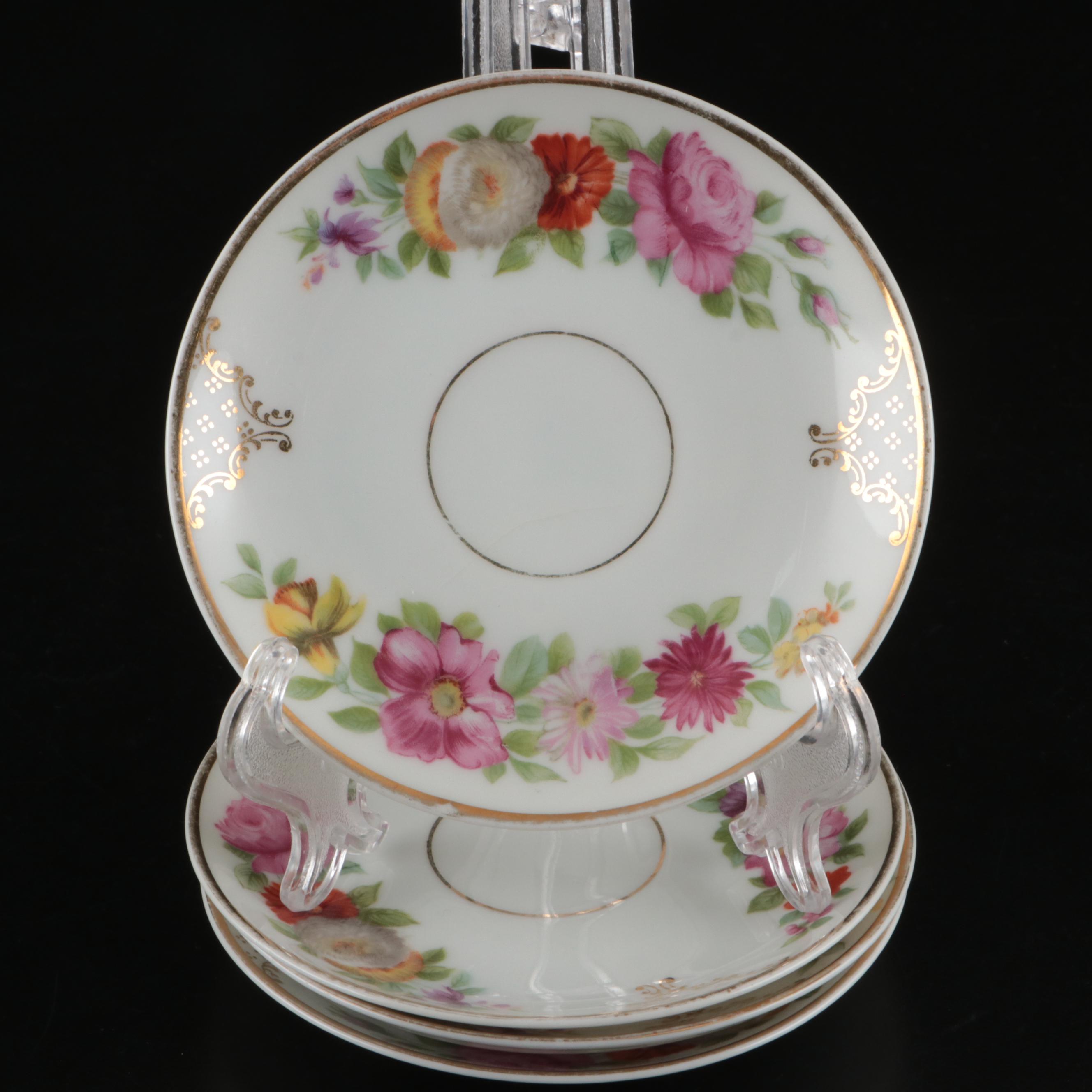 Rosenthal "The Dresden" Porcelain Demitasse Cup and Saucers