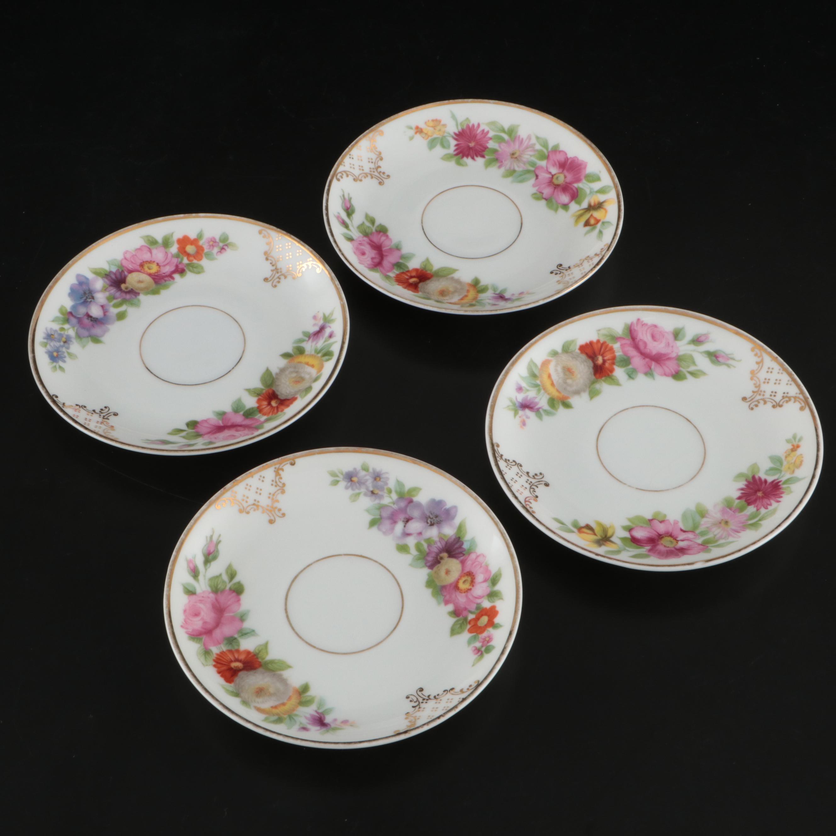 Rosenthal "The Dresden" Porcelain Demitasse Cup and Saucers