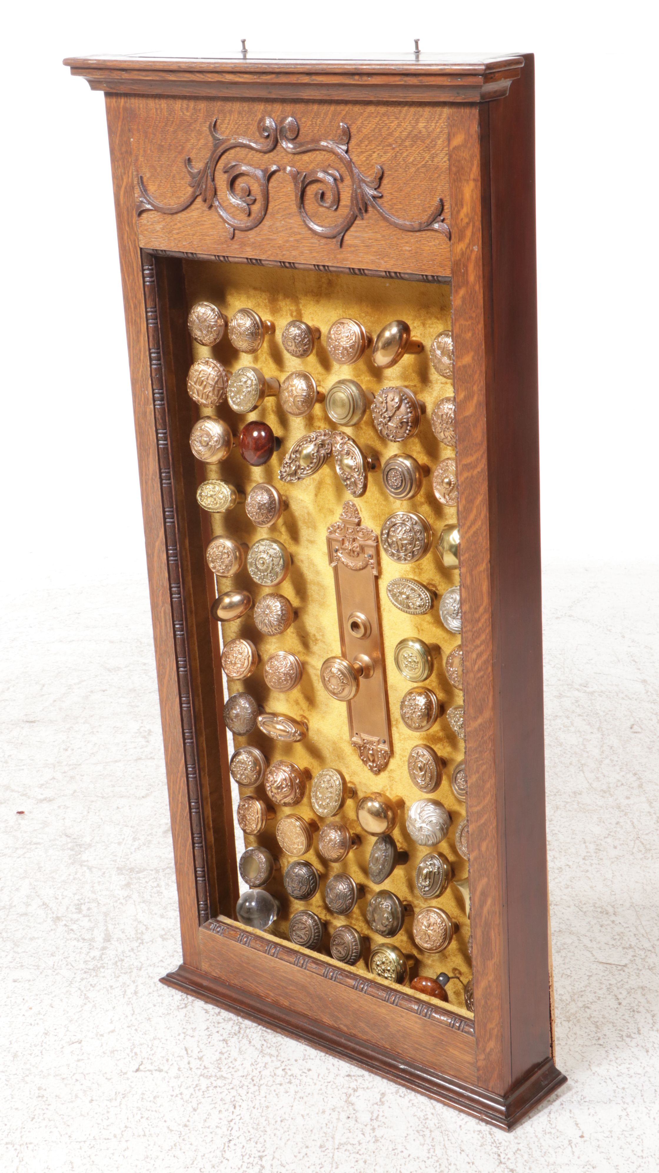 Doorknob Collection in Reclaimed Victorian Style Cabinet Frame