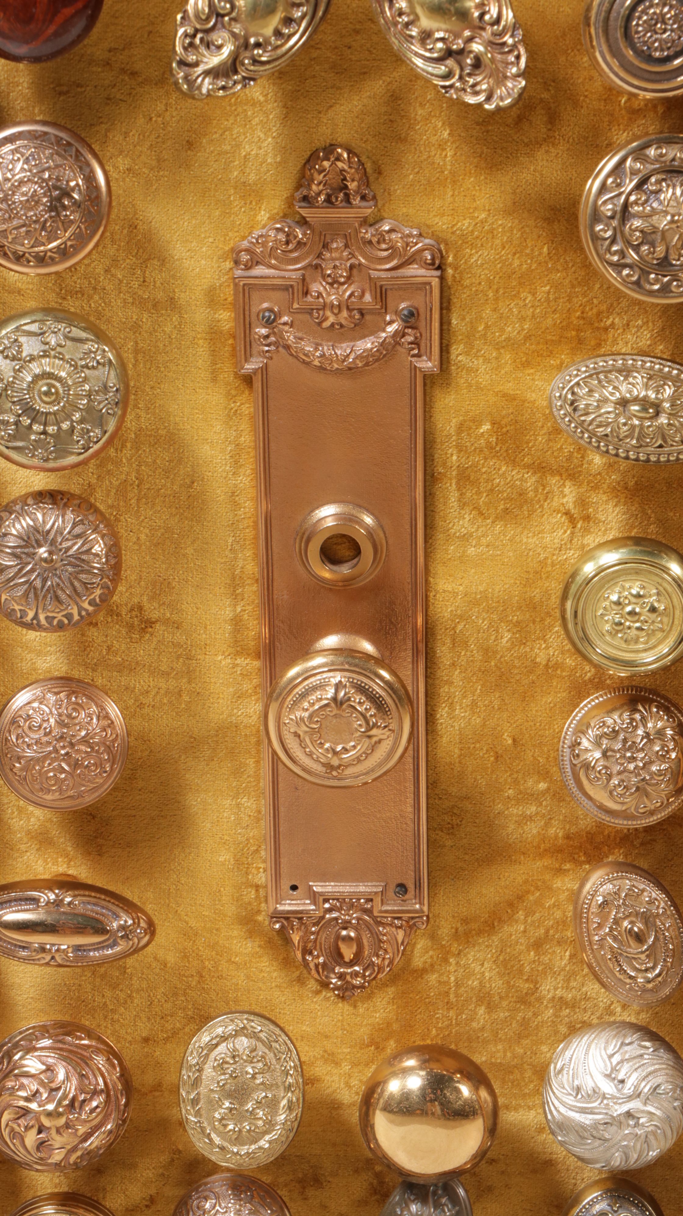 Doorknob Collection in Reclaimed Victorian Style Cabinet Frame