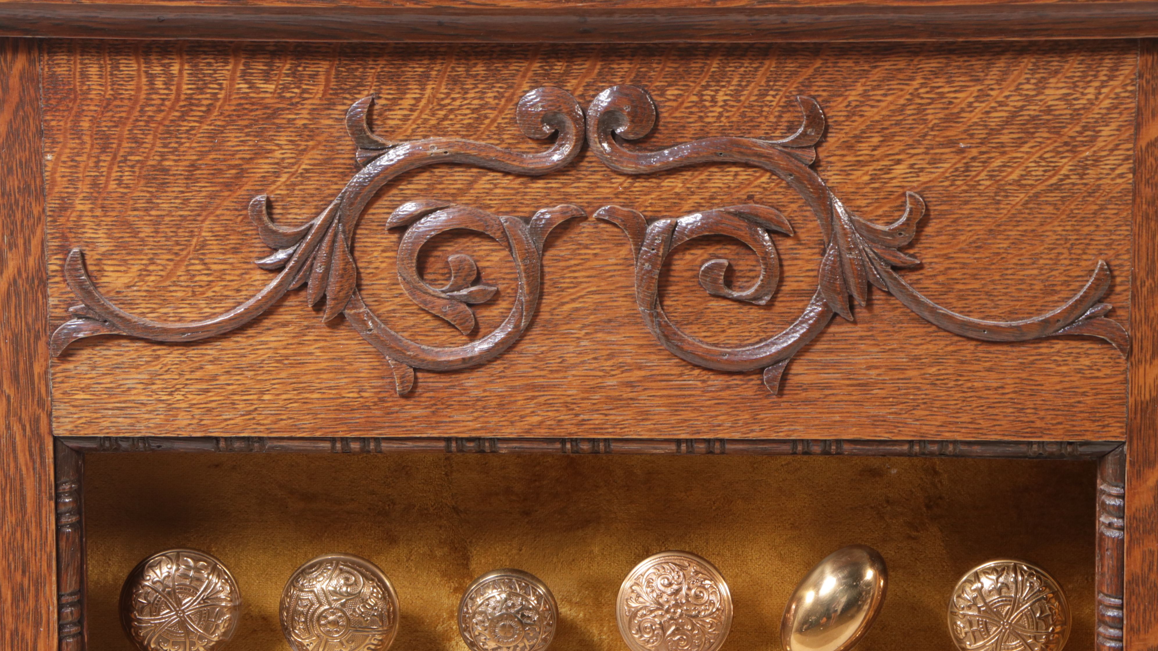 Doorknob Collection in Reclaimed Victorian Style Cabinet Frame