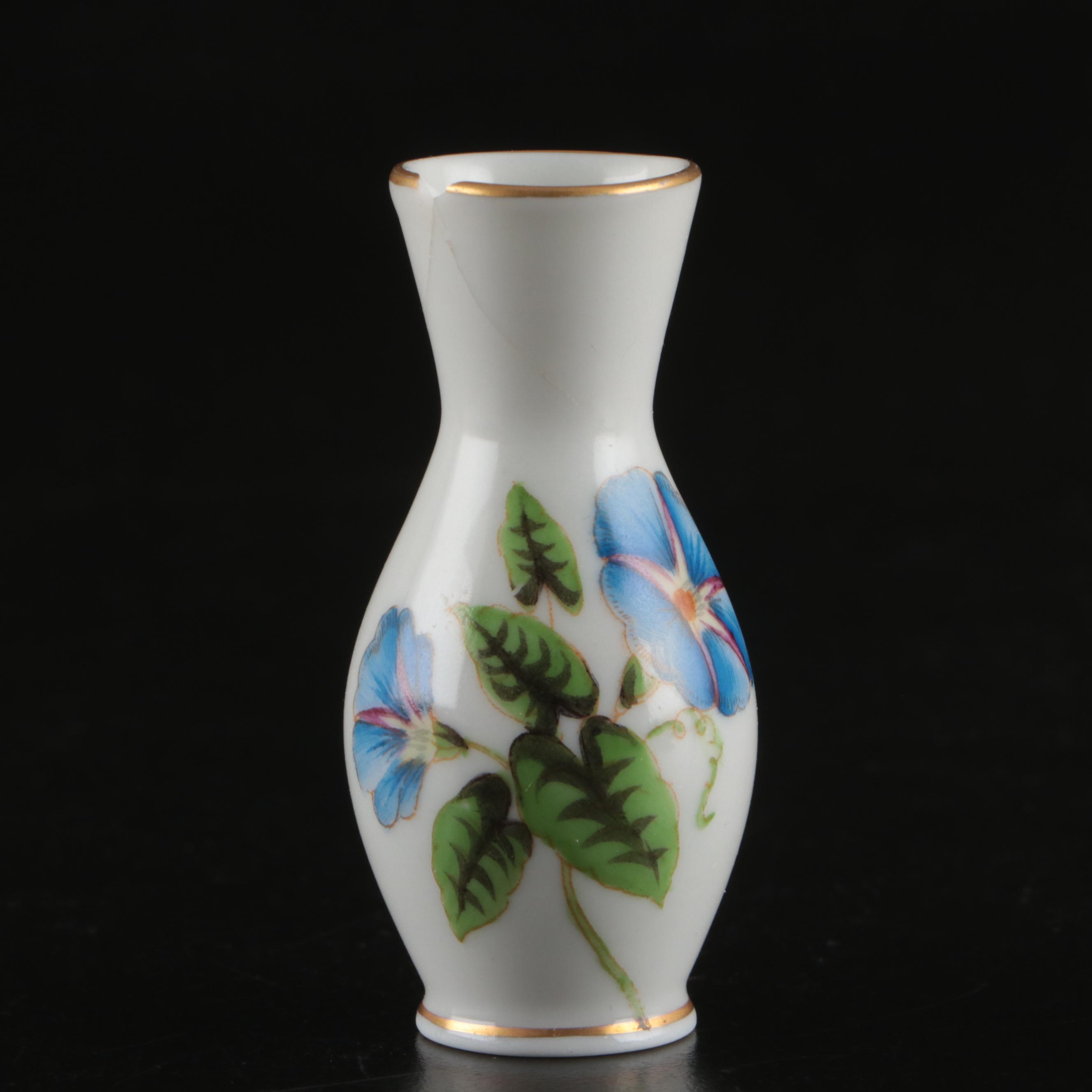 Herend Porcelain "Queen Victoria" with Other Bud Vase and Dish