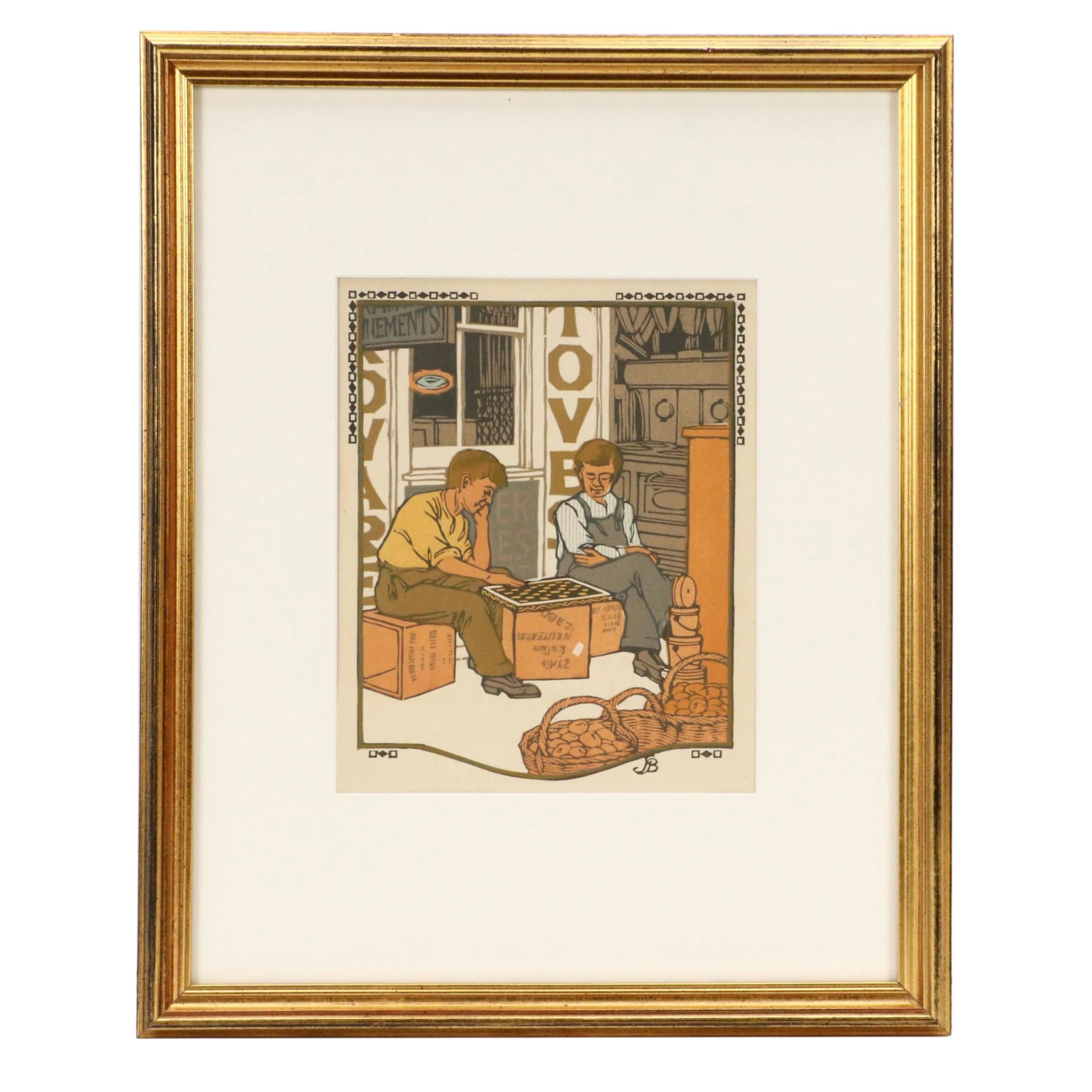 Gustave Baumann Woodcut "September" from "All the Year Round," 1912