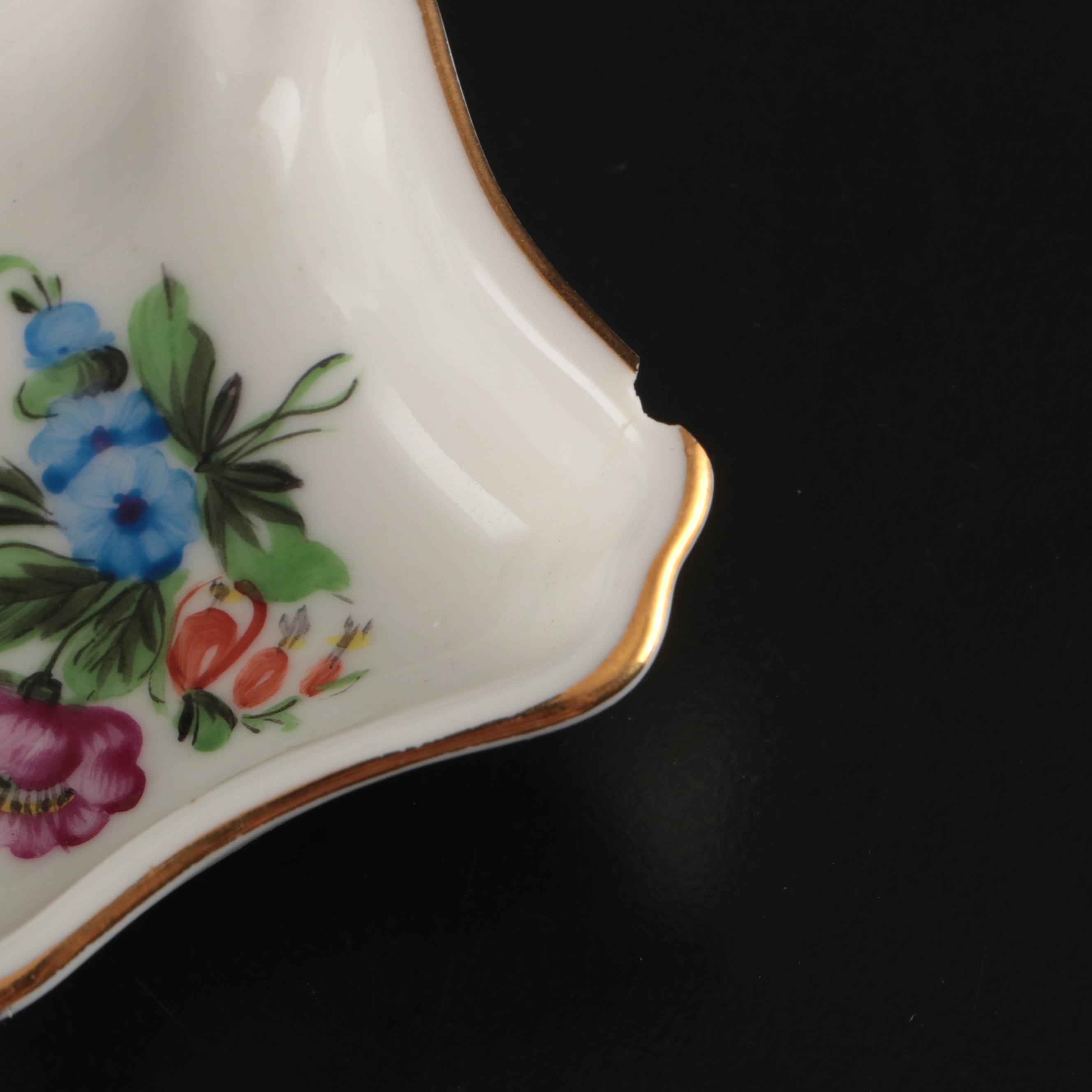 Herend Porcelain "Queen Victoria" with Other Bud Vase and Dish