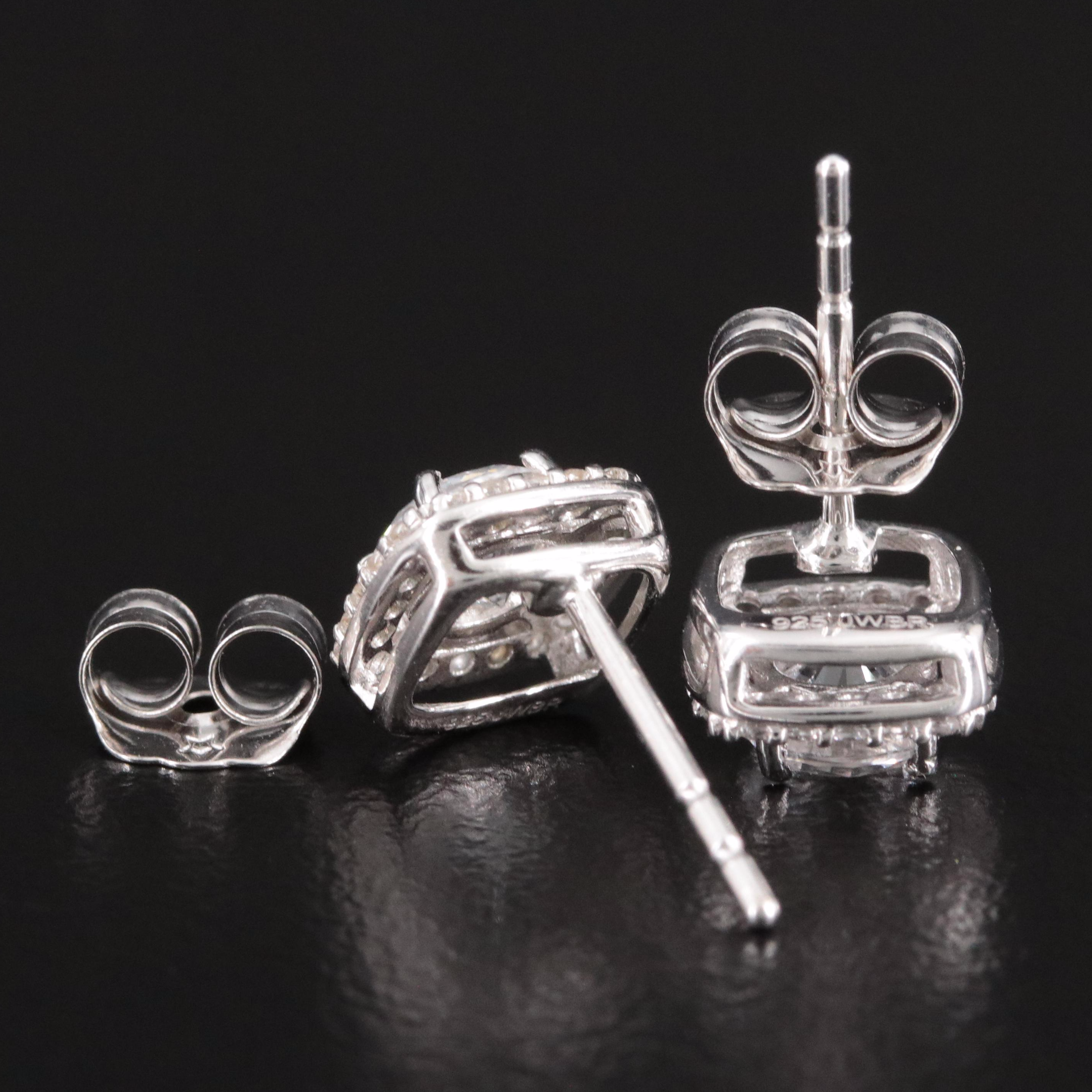 Sterling White Sapphire Earrings