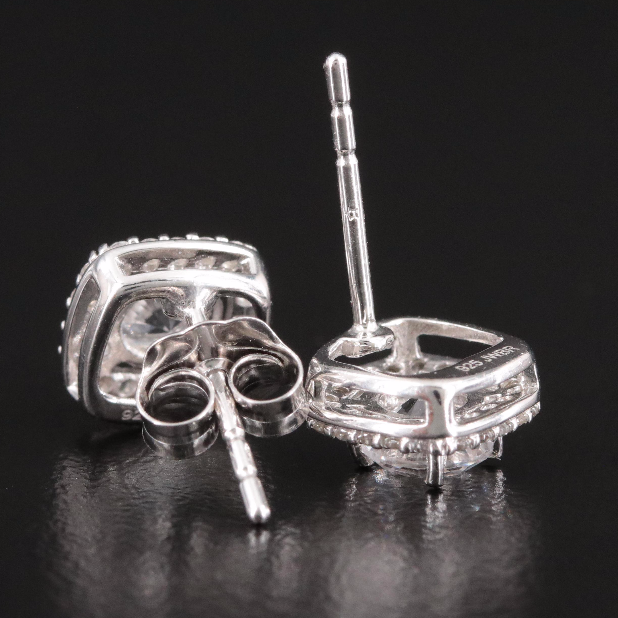 Sterling White Sapphire Earrings