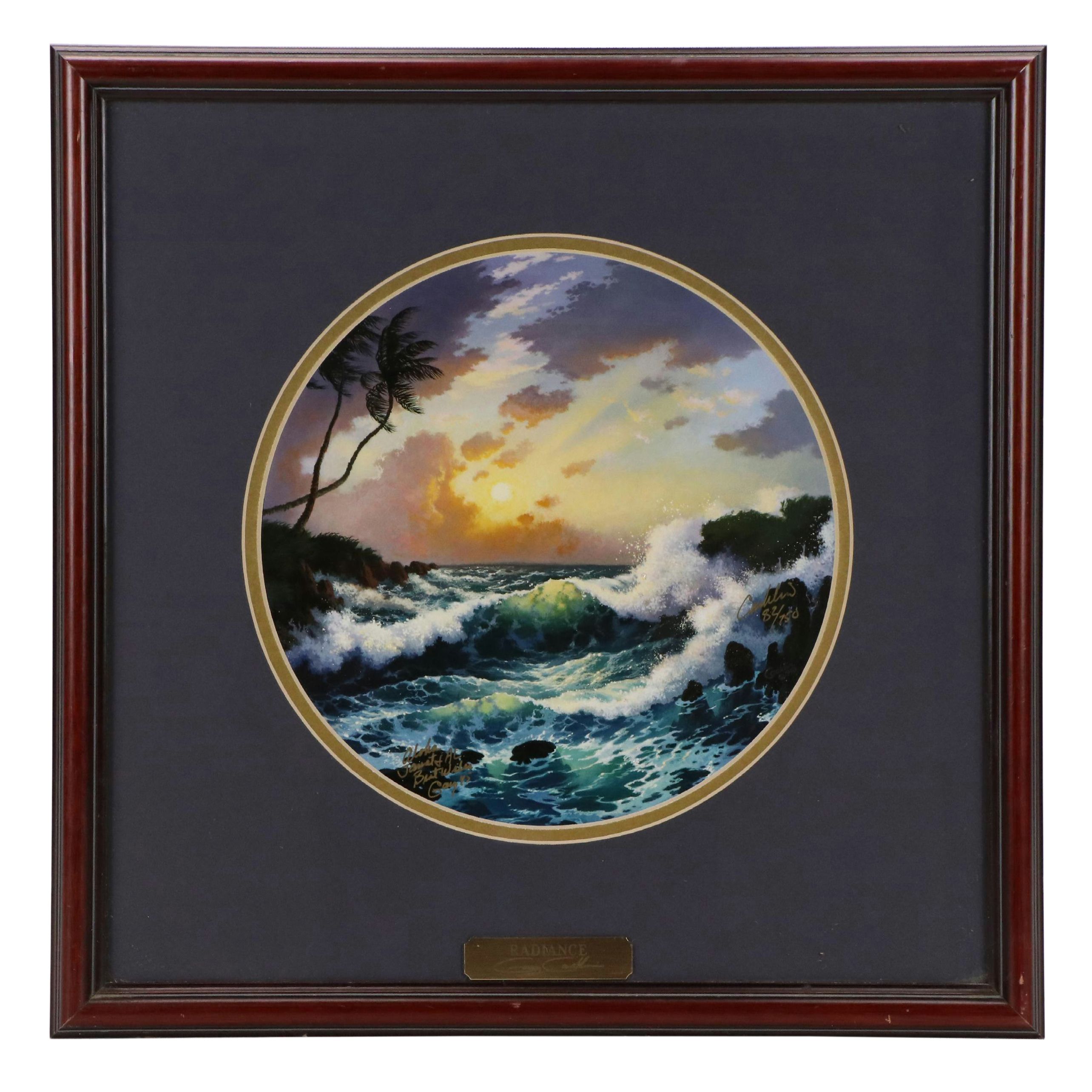 Gary Conklin Tropical Seascape Giclée "Radiance," 1995