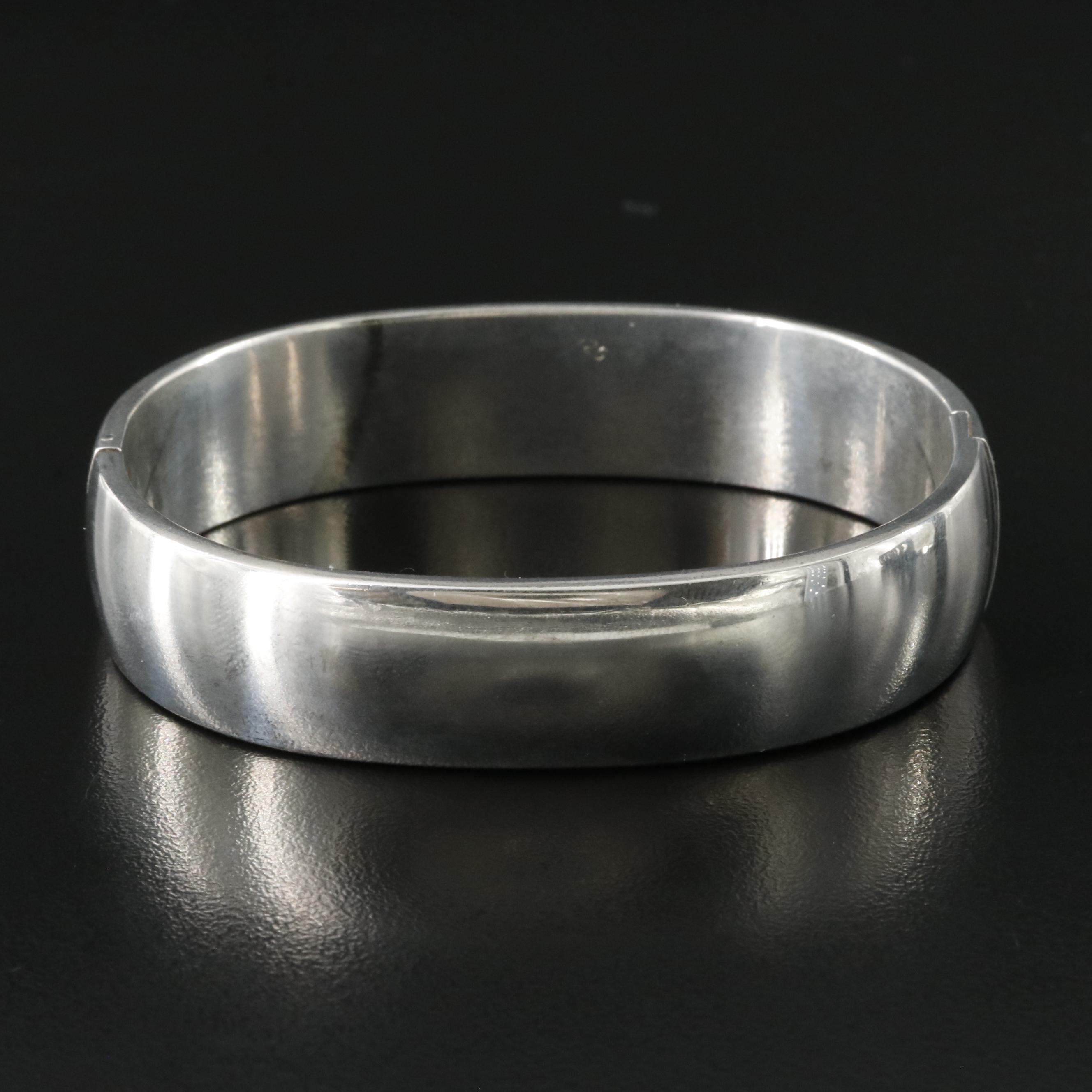 Sterling Hinged Bracelet