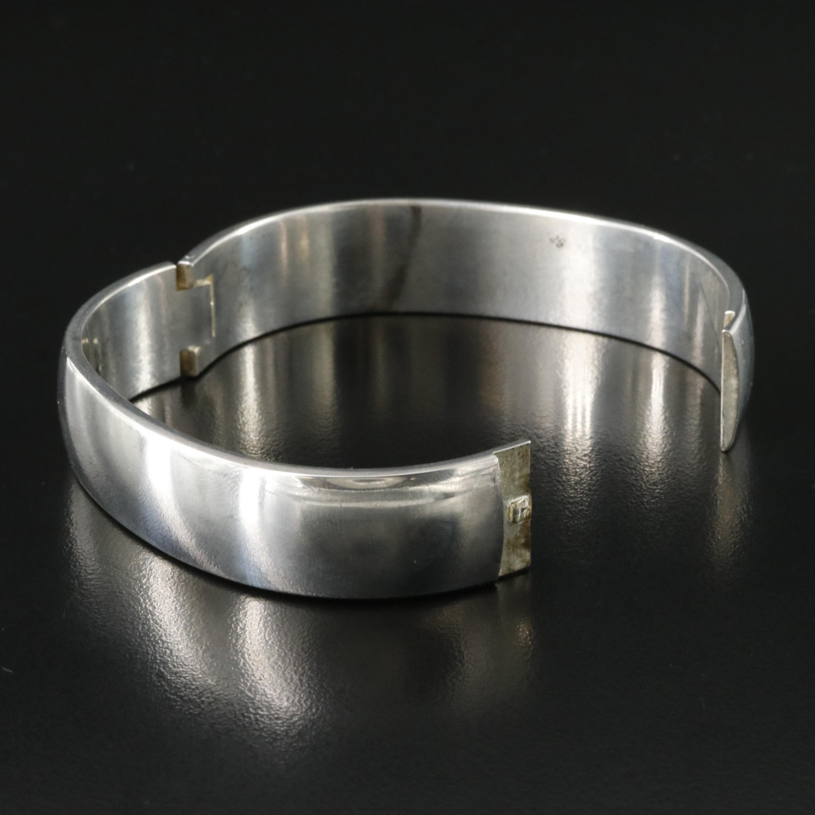 Sterling Hinged Bracelet