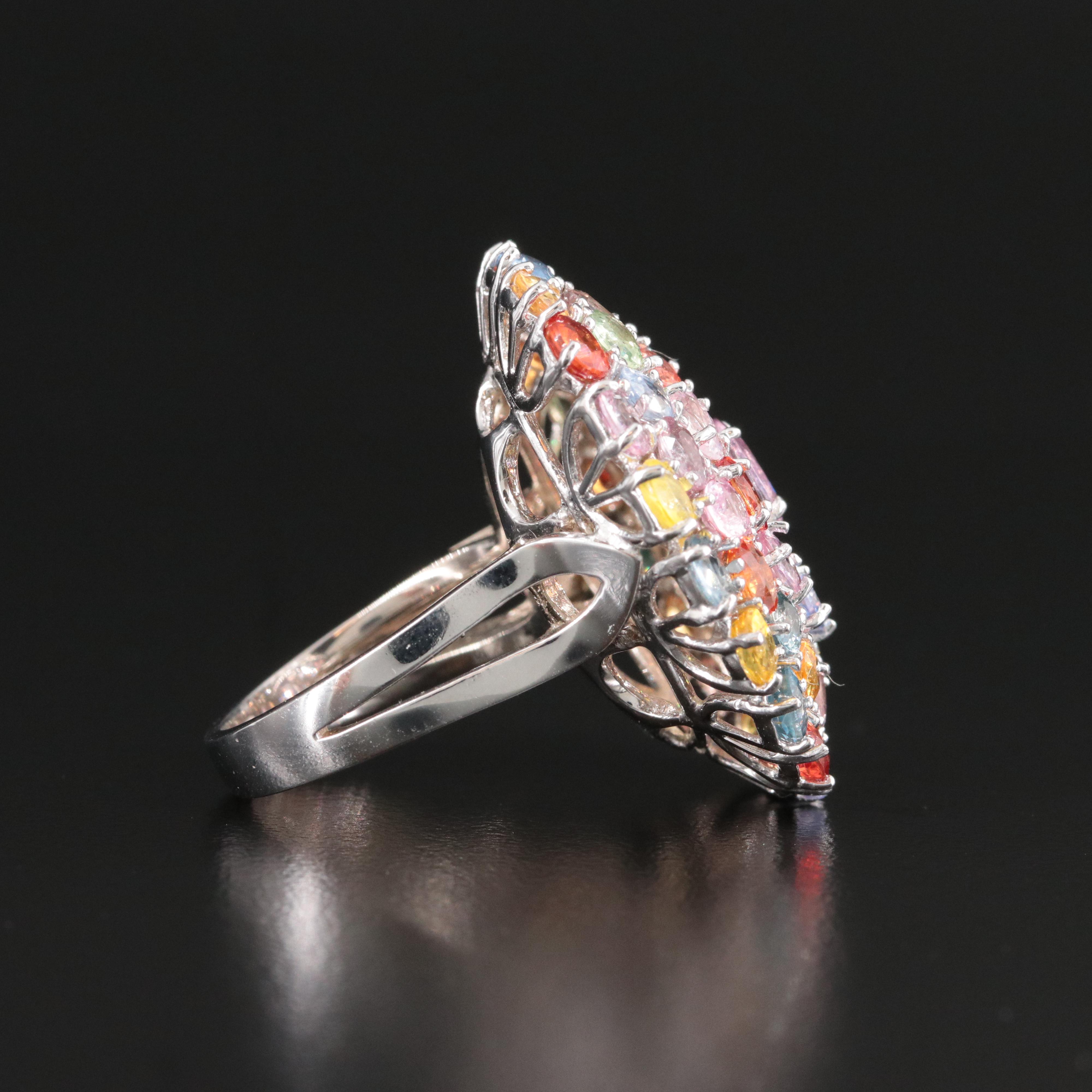 14K Diamond and Sapphire Ring