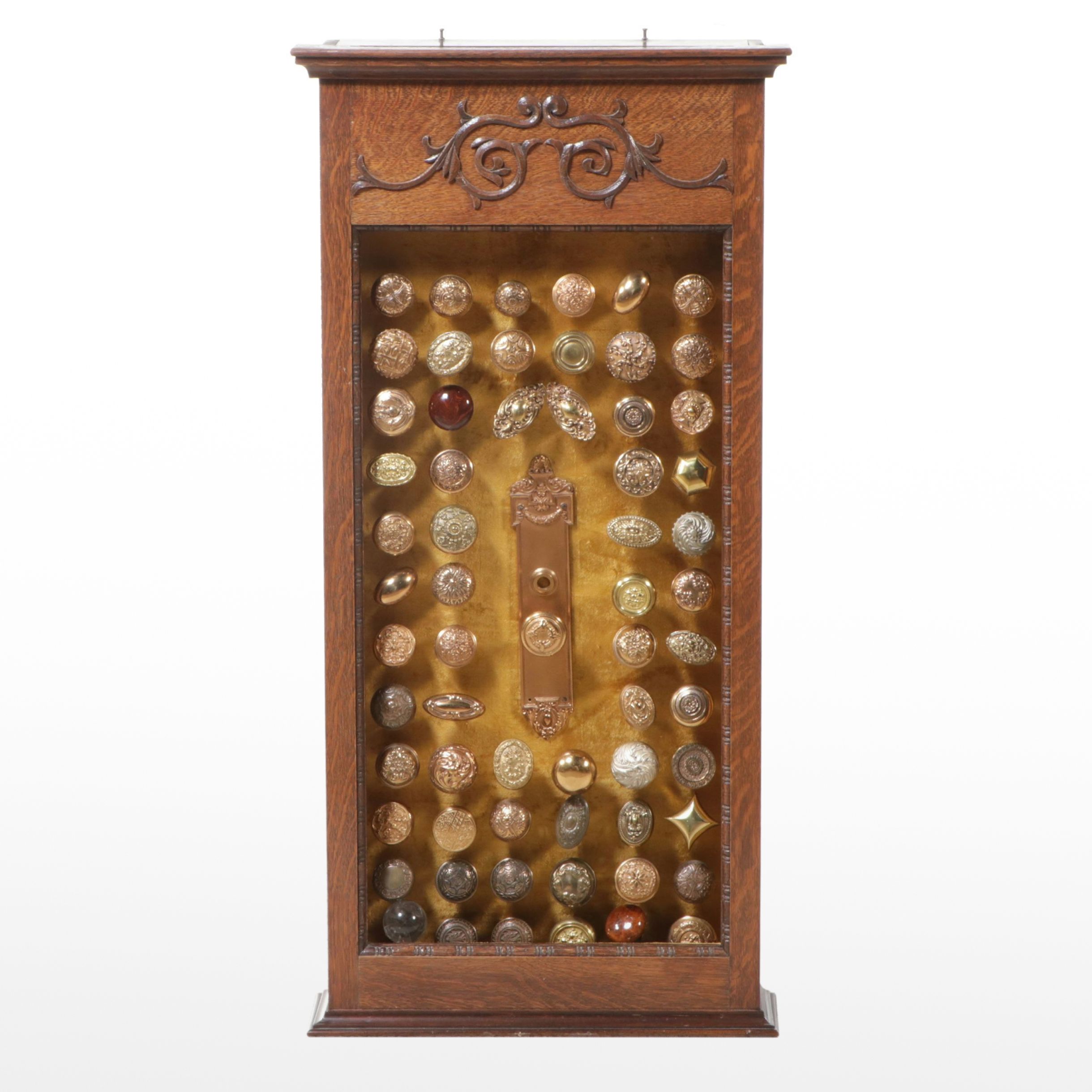 Doorknob Collection in Reclaimed Victorian Style Cabinet Frame