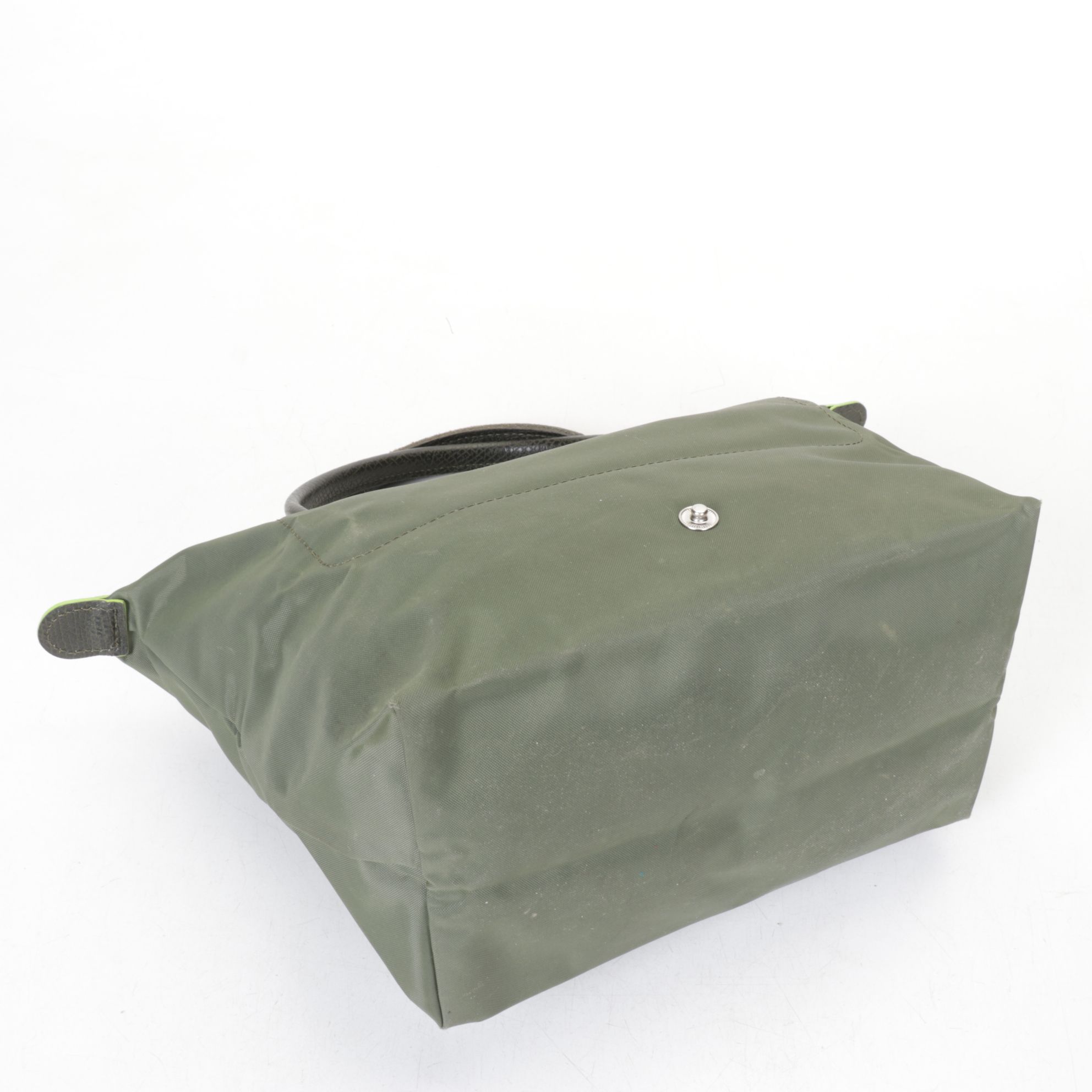 Longchamp Periwinkle & Green "Le Pliage" Small & Medium Tote Bags