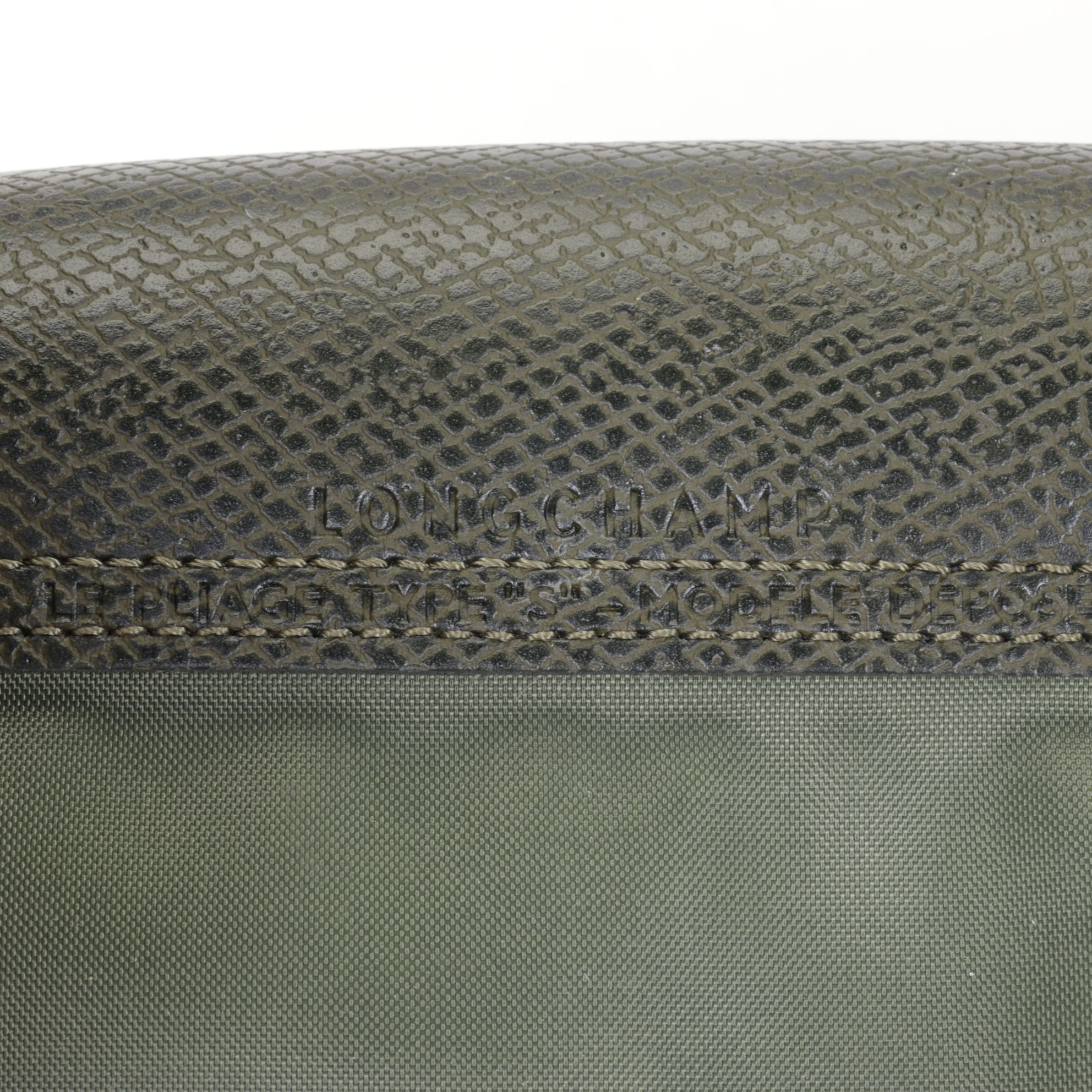 Longchamp Periwinkle & Green "Le Pliage" Small & Medium Tote Bags