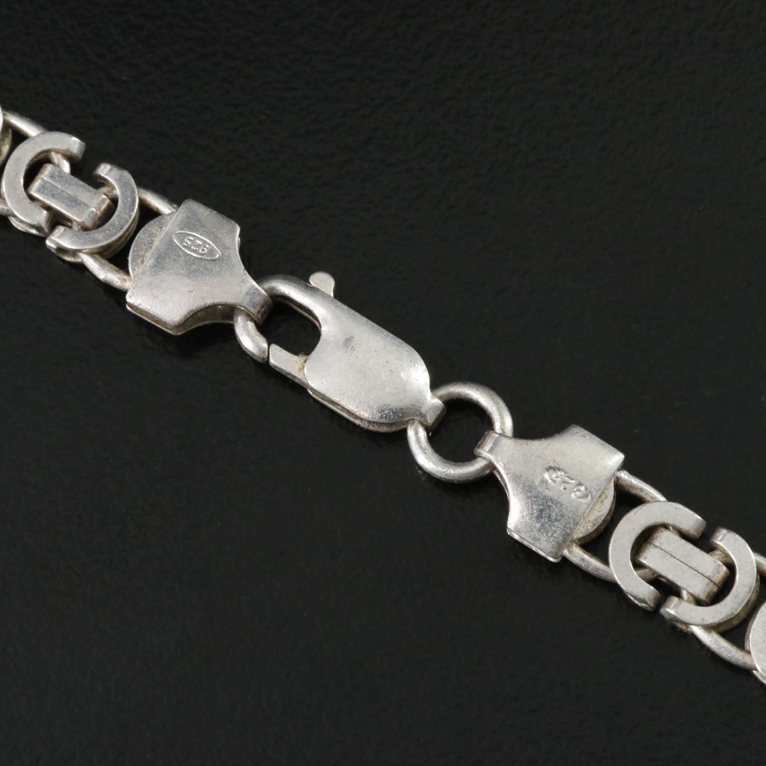 Italian Sterling Fancy Chain Necklace