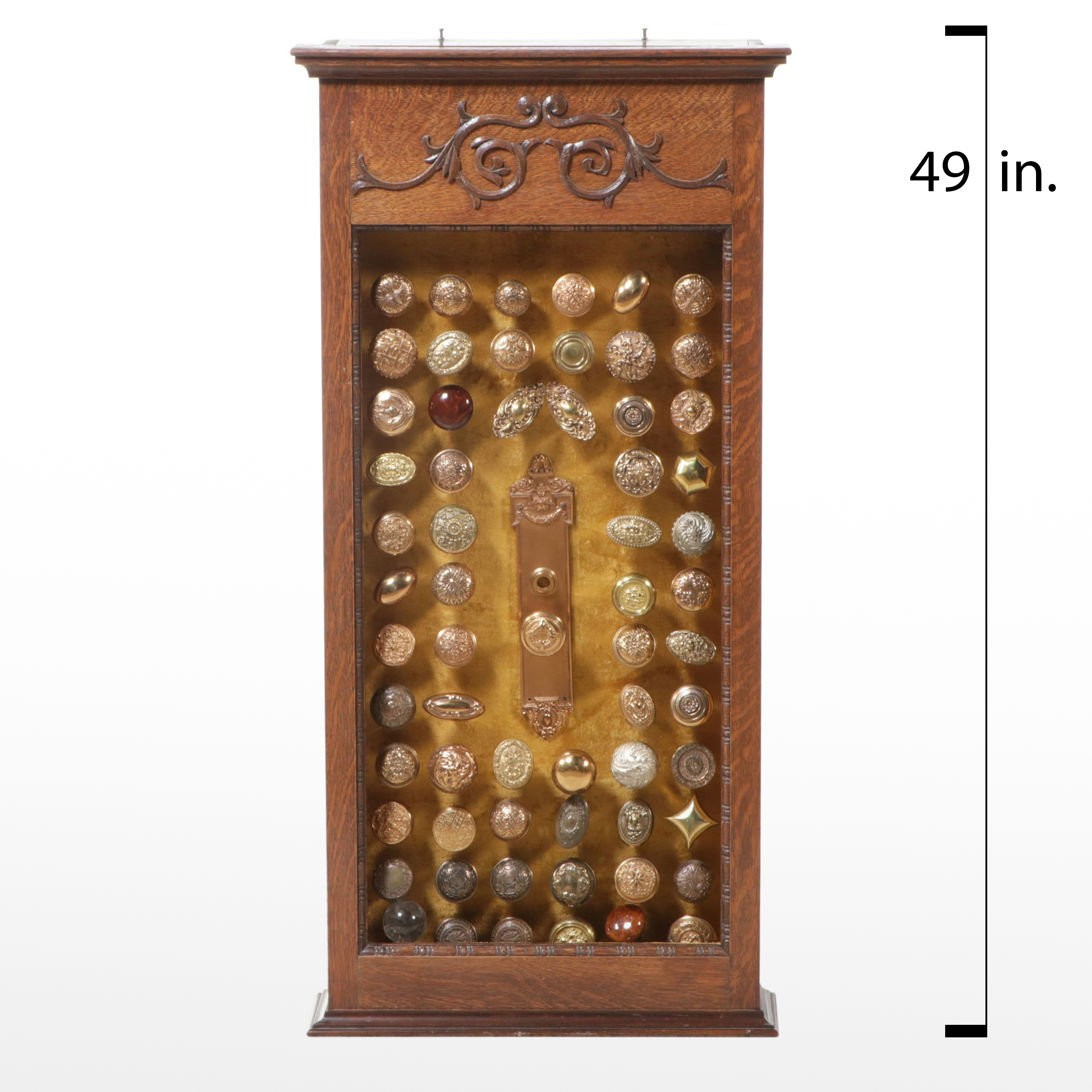 Doorknob Collection in Reclaimed Victorian Style Cabinet Frame