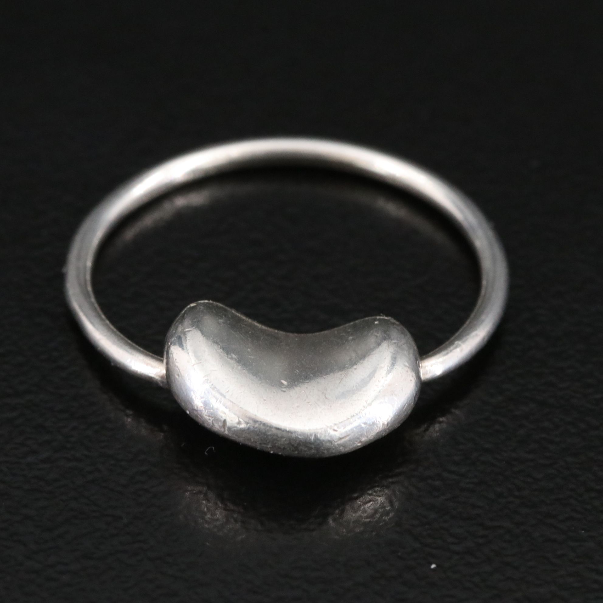 Elsa Peretti for Tiffany & Co. Bean Design Sterling Ring