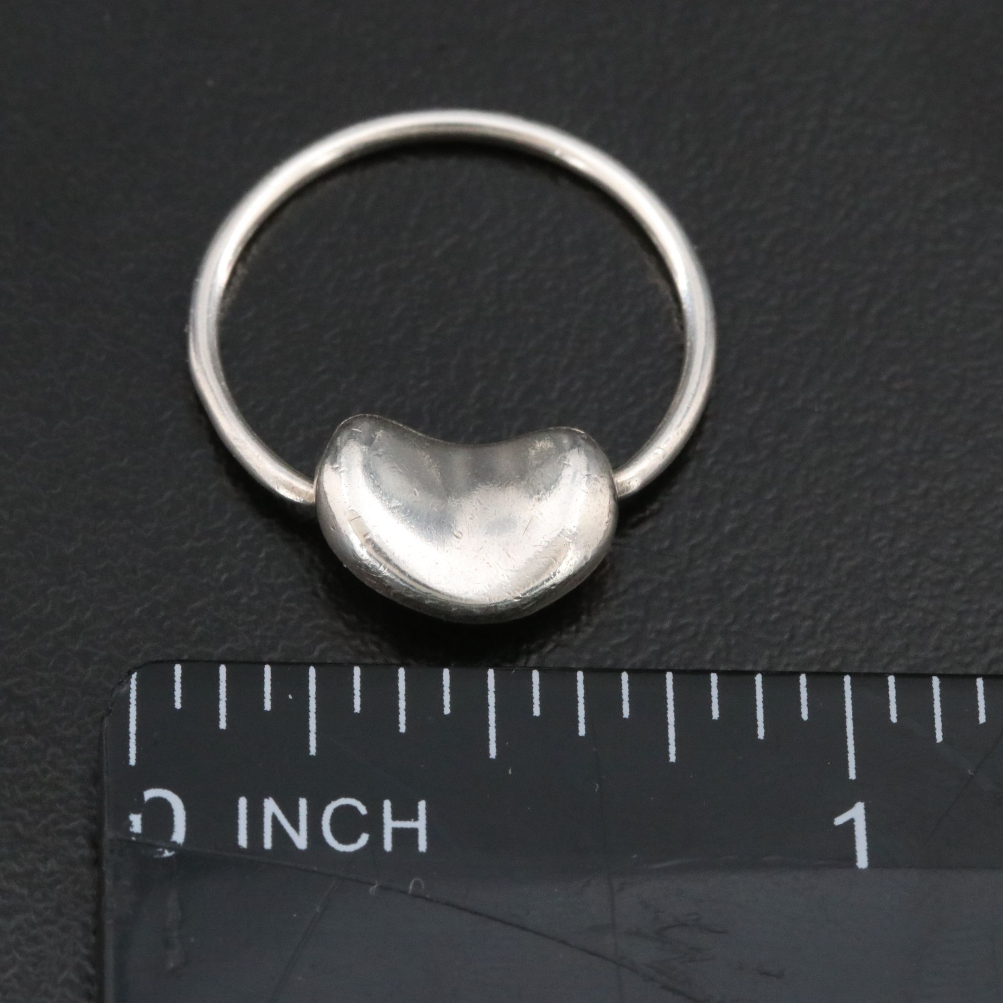 Elsa Peretti for Tiffany & Co. Bean Design Sterling Ring