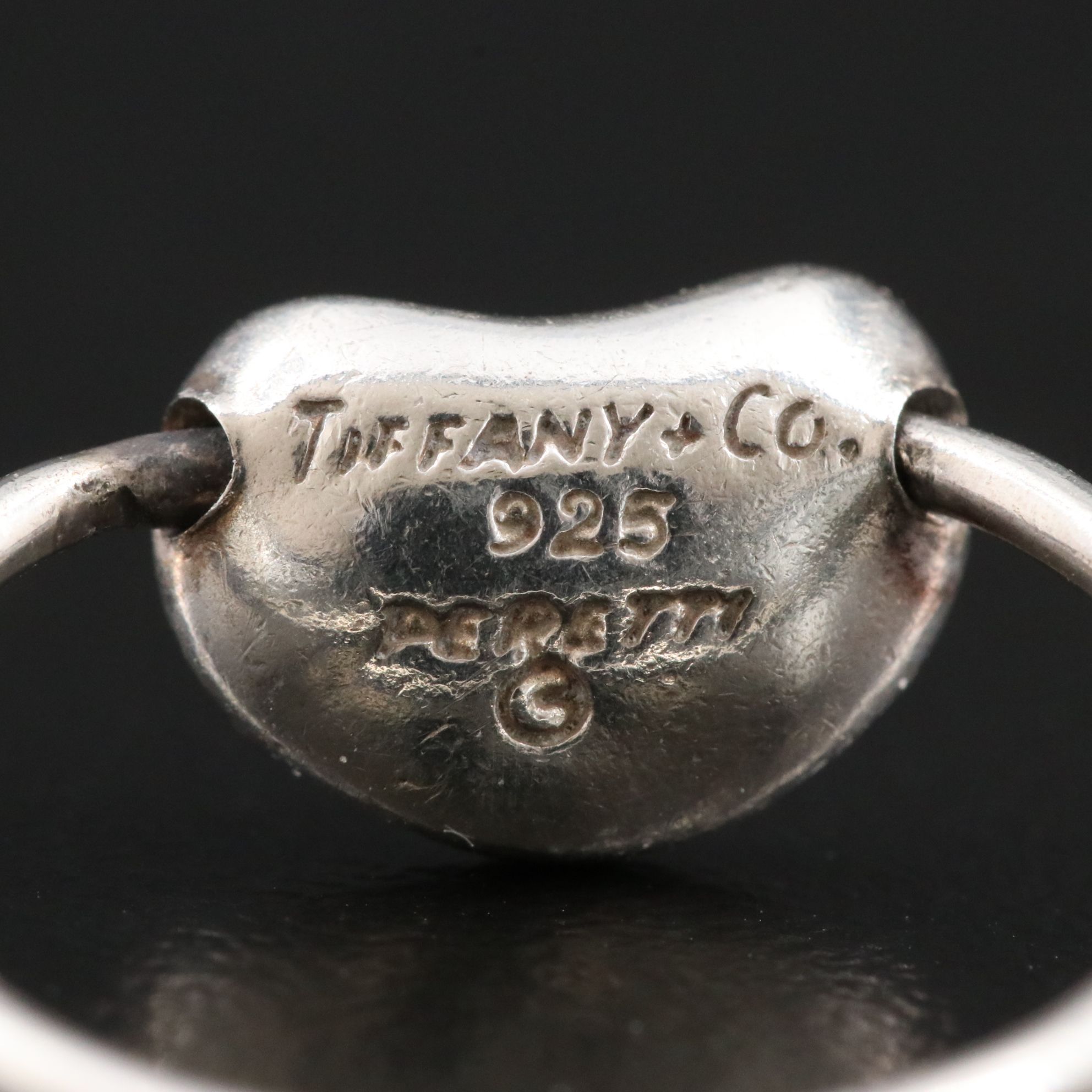 Elsa Peretti for Tiffany & Co. Bean Design Sterling Ring