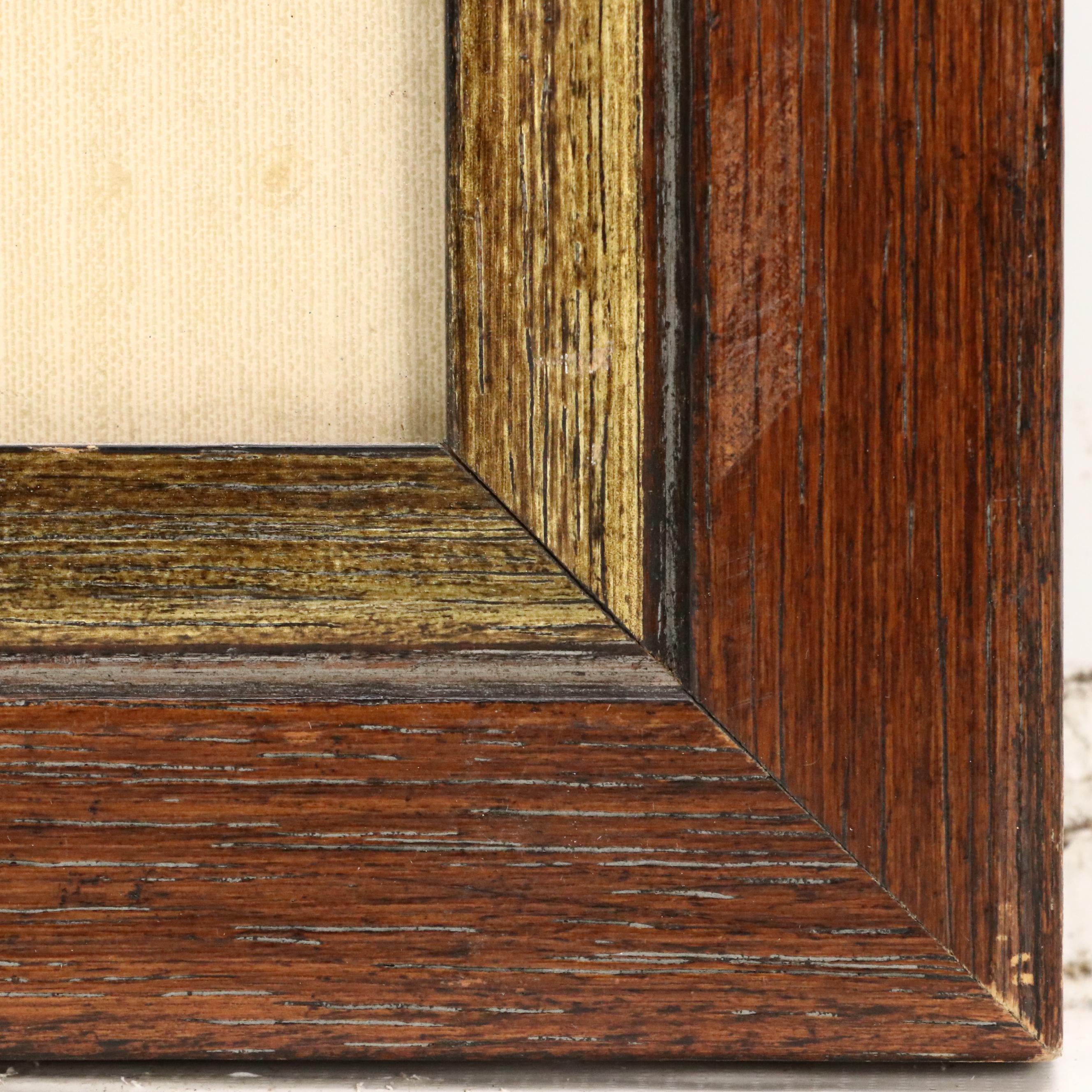 Watercolor Painting of House on Rocky Beach, Mid-20th Century