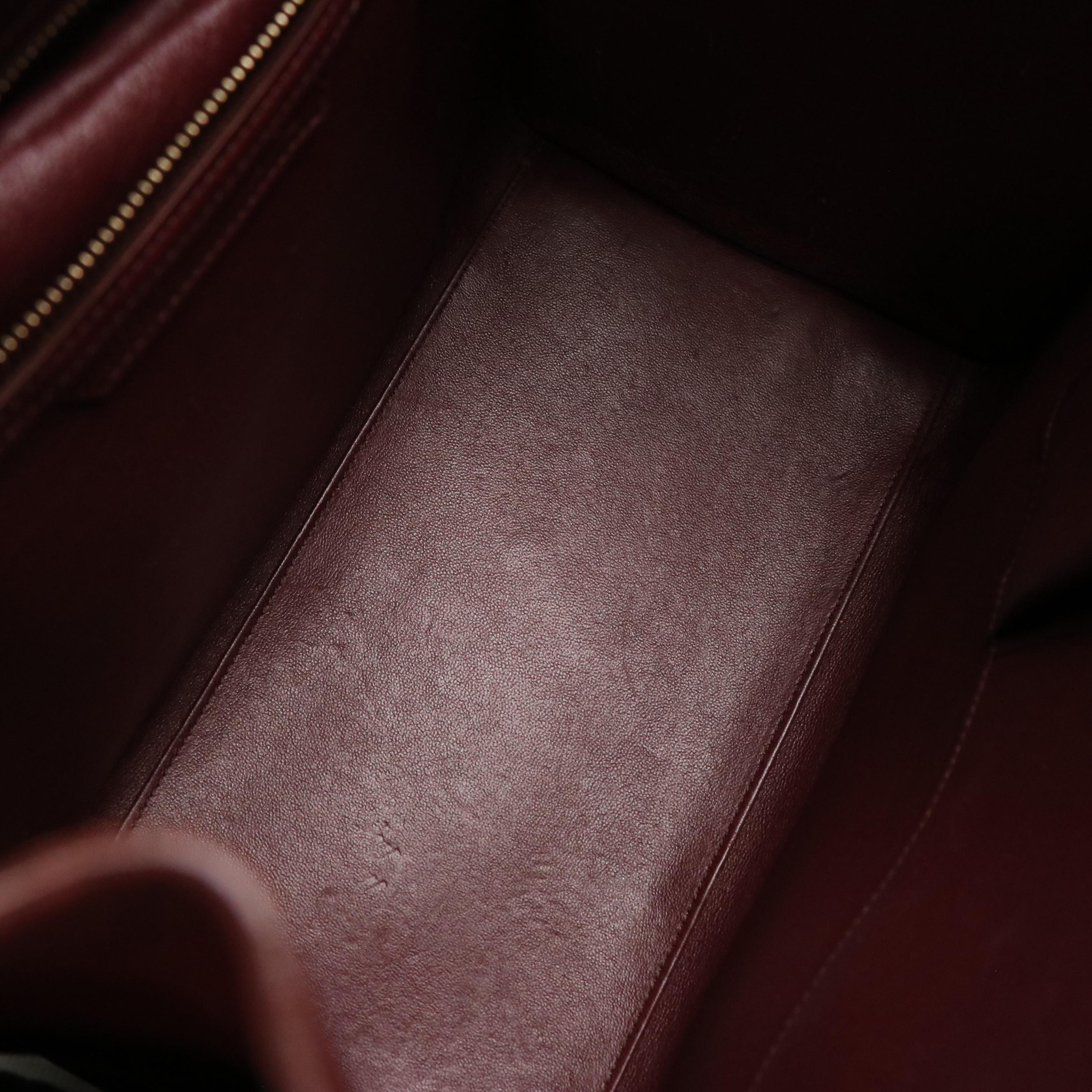 Céline Phantom Luggage Tote in Bicolor Calfskin Leather and Suede