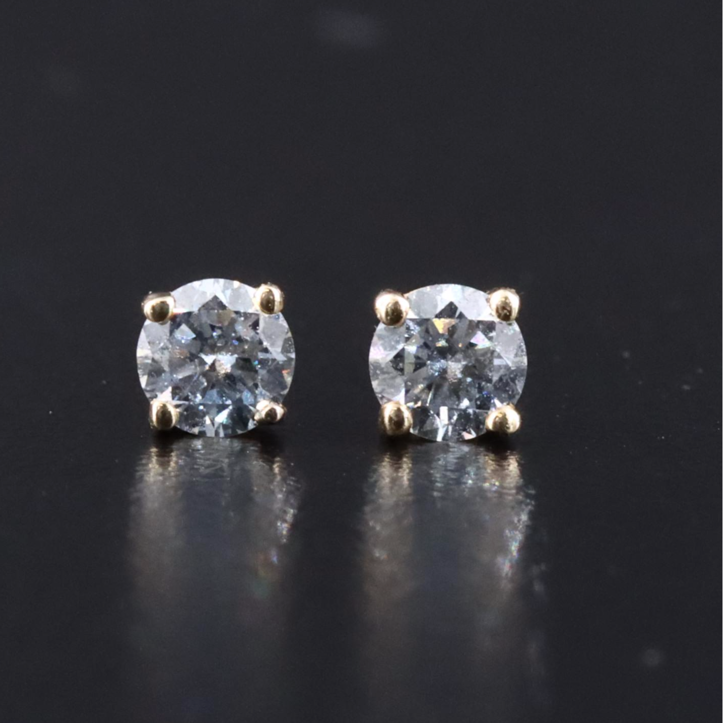 14K 0.46 CTW Lab Grown Diamond Stud Earrings