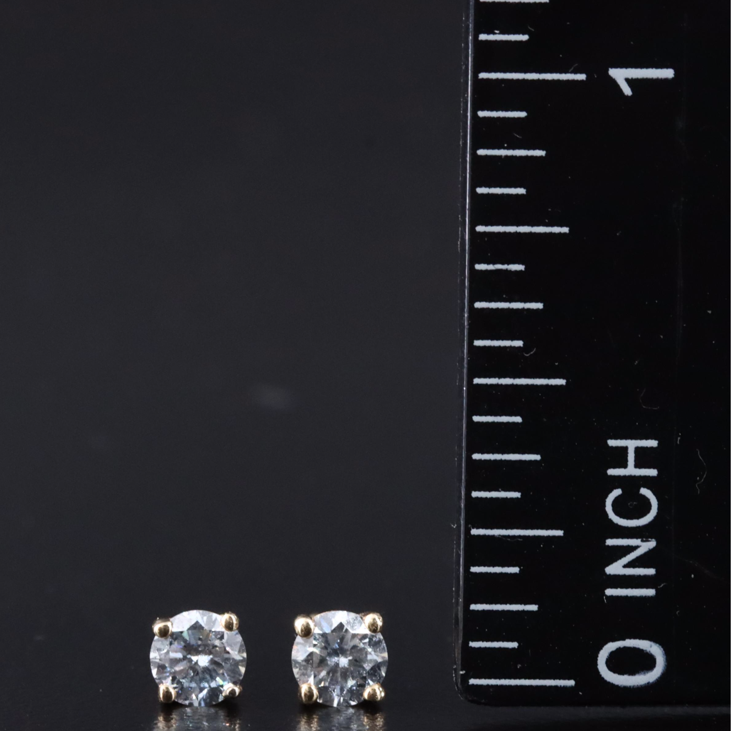 14K 0.46 CTW Lab Grown Diamond Stud Earrings