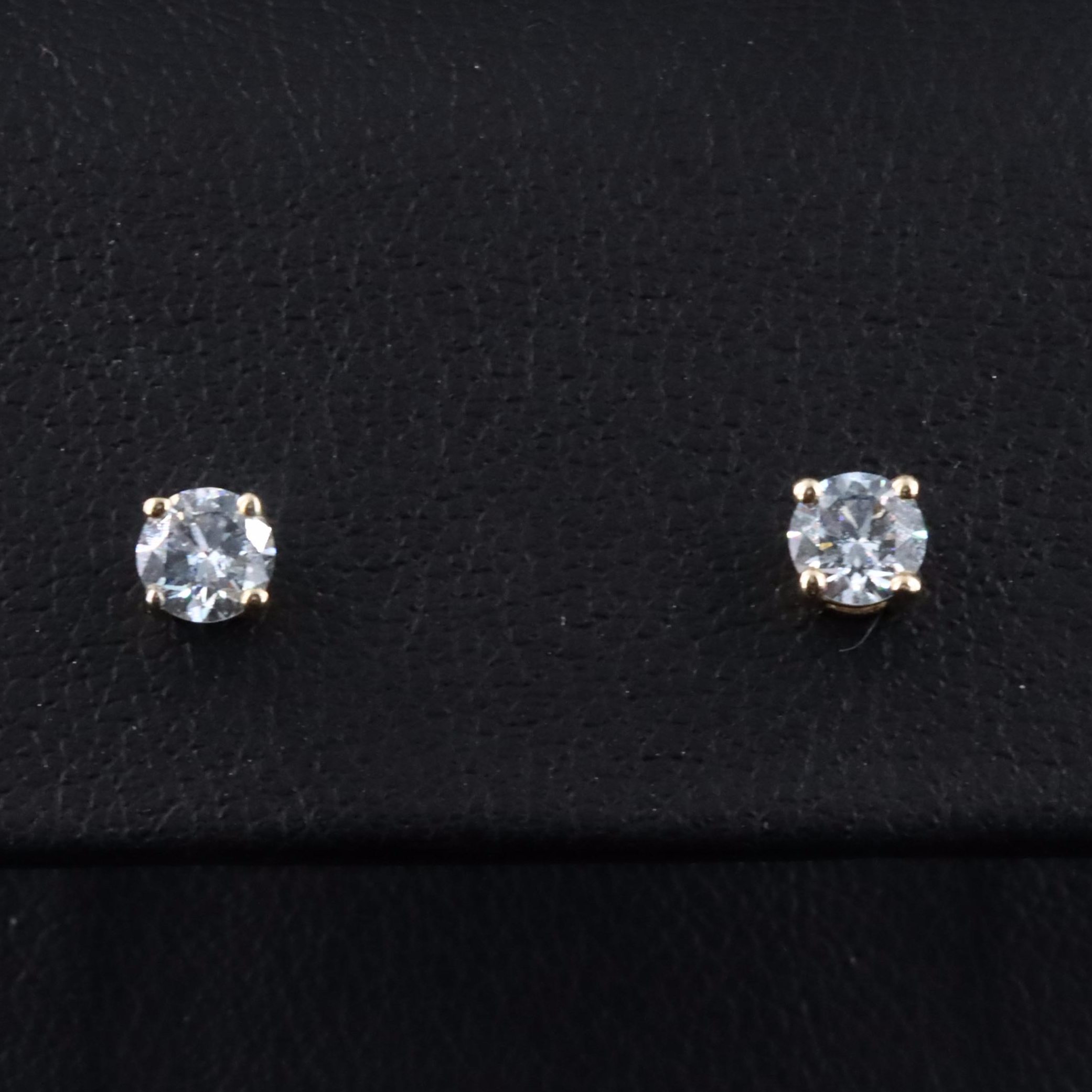 14K 0.46 CTW Lab Grown Diamond Stud Earrings