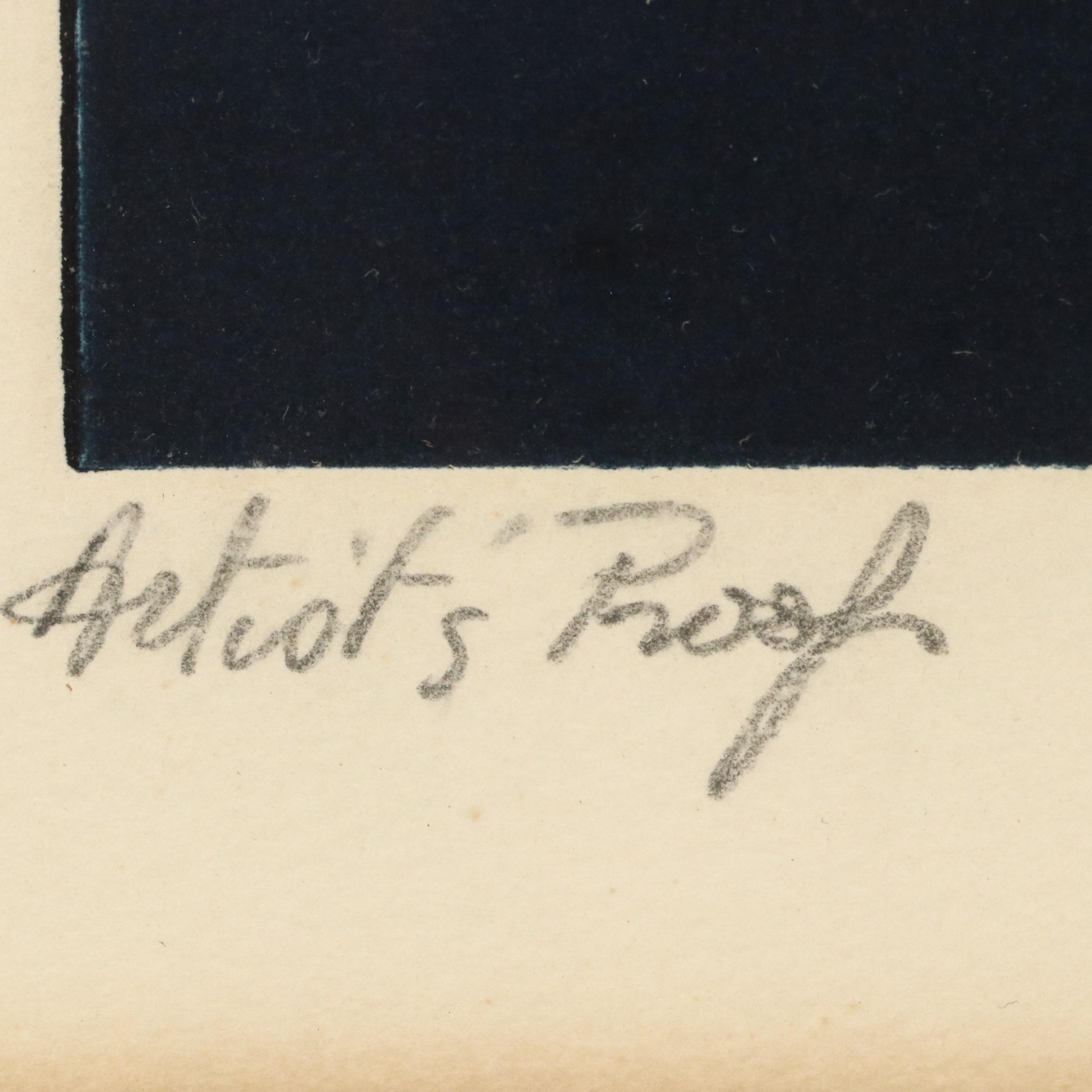 Jean Sariano Aquatint "Once Upon a Cloud..." 1977