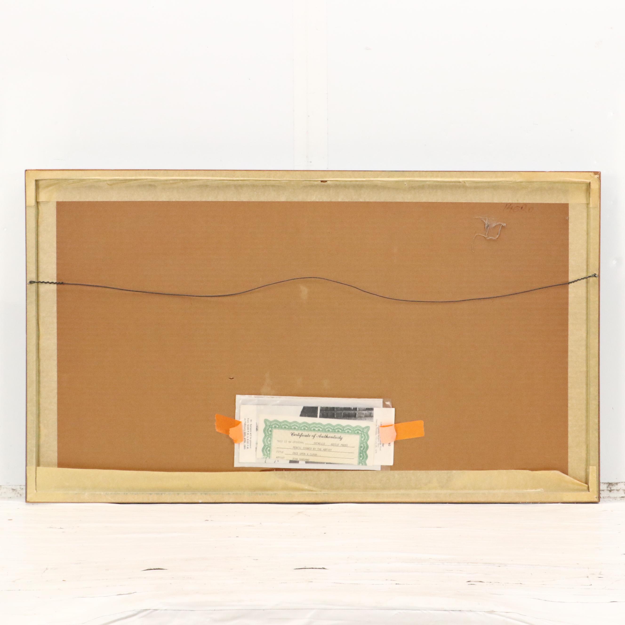 Jean Sariano Aquatint "Once Upon a Cloud..." 1977