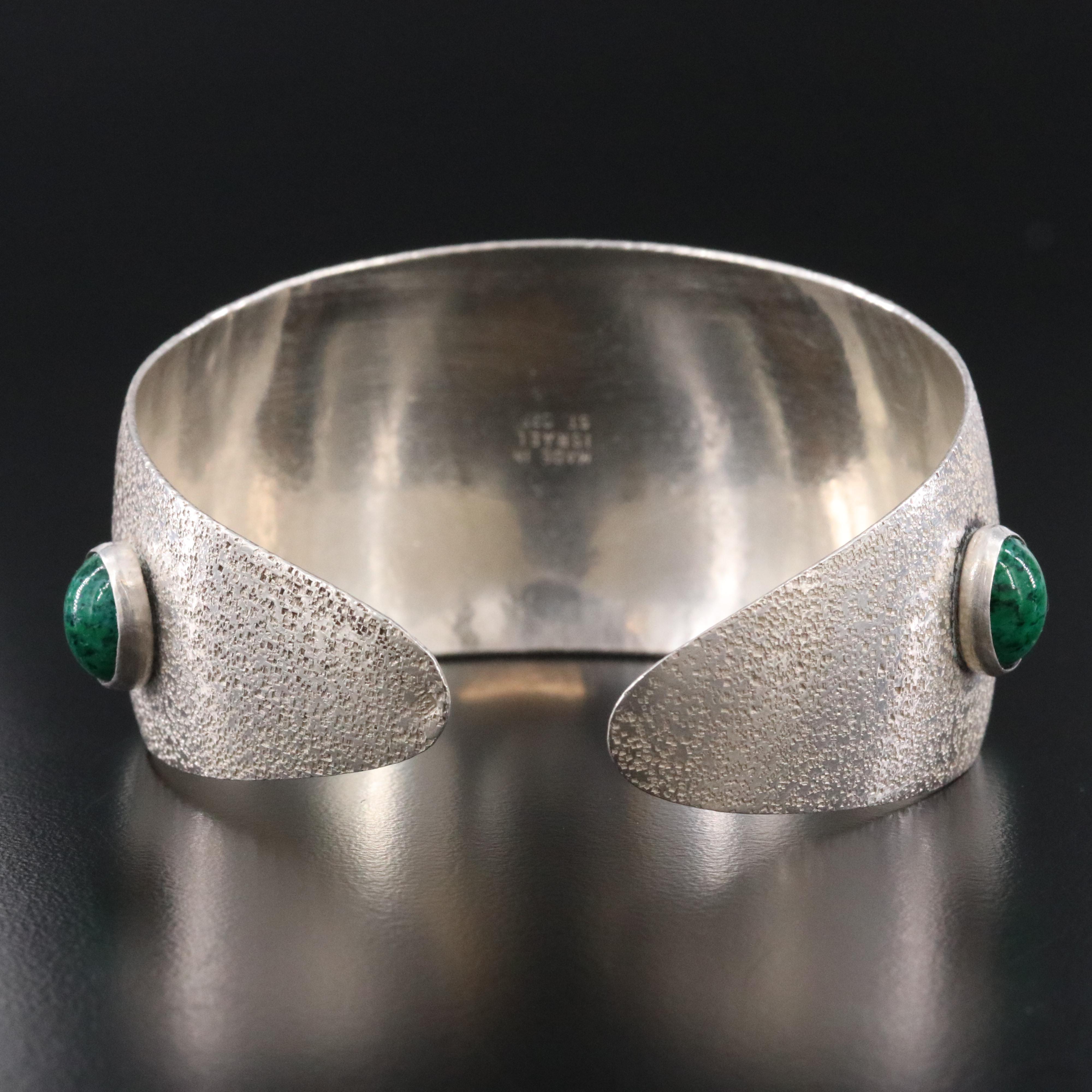 Israeli Sterling Tapered Cuff