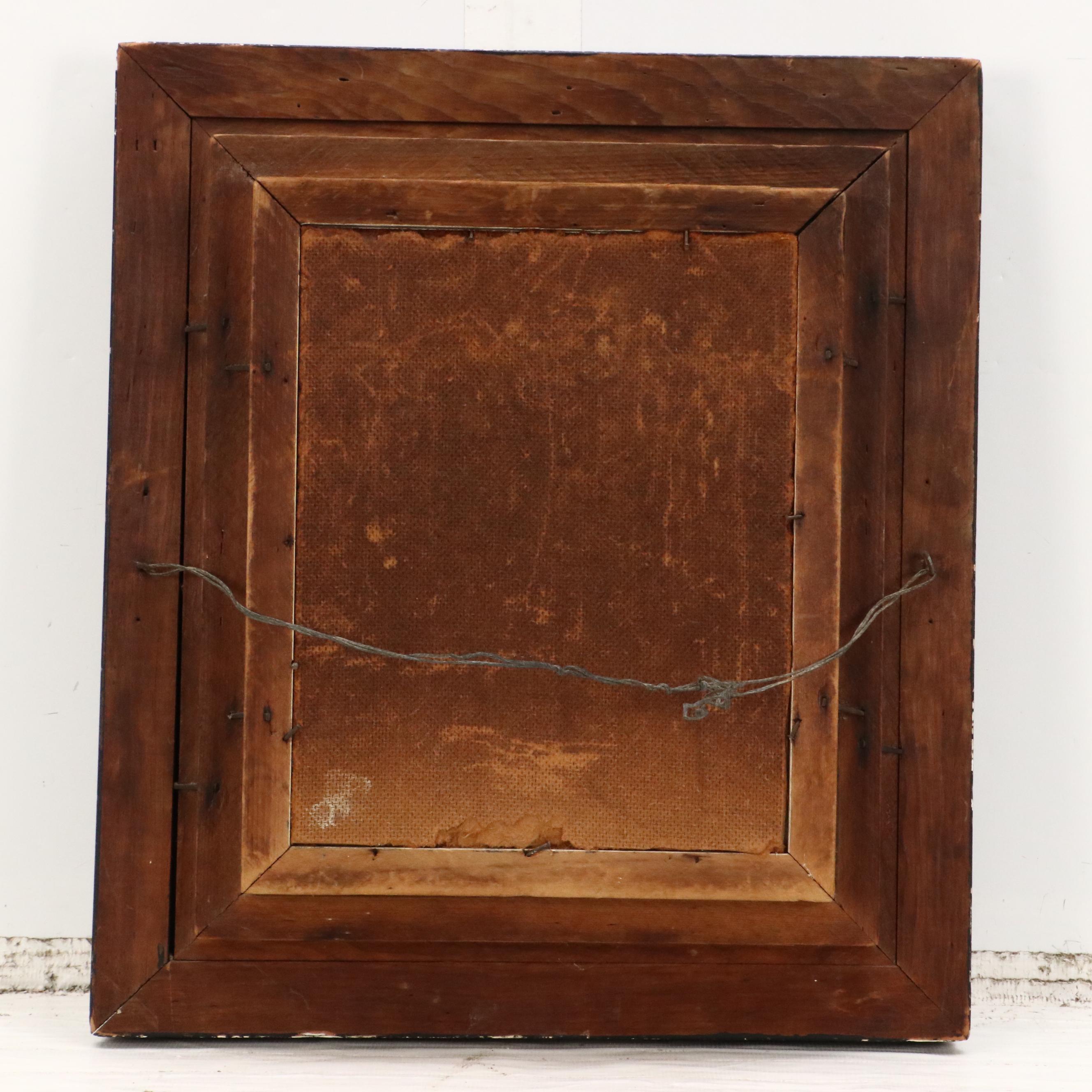 Oil Painting of Swiss Woman in Alpine Setting, 20th Century