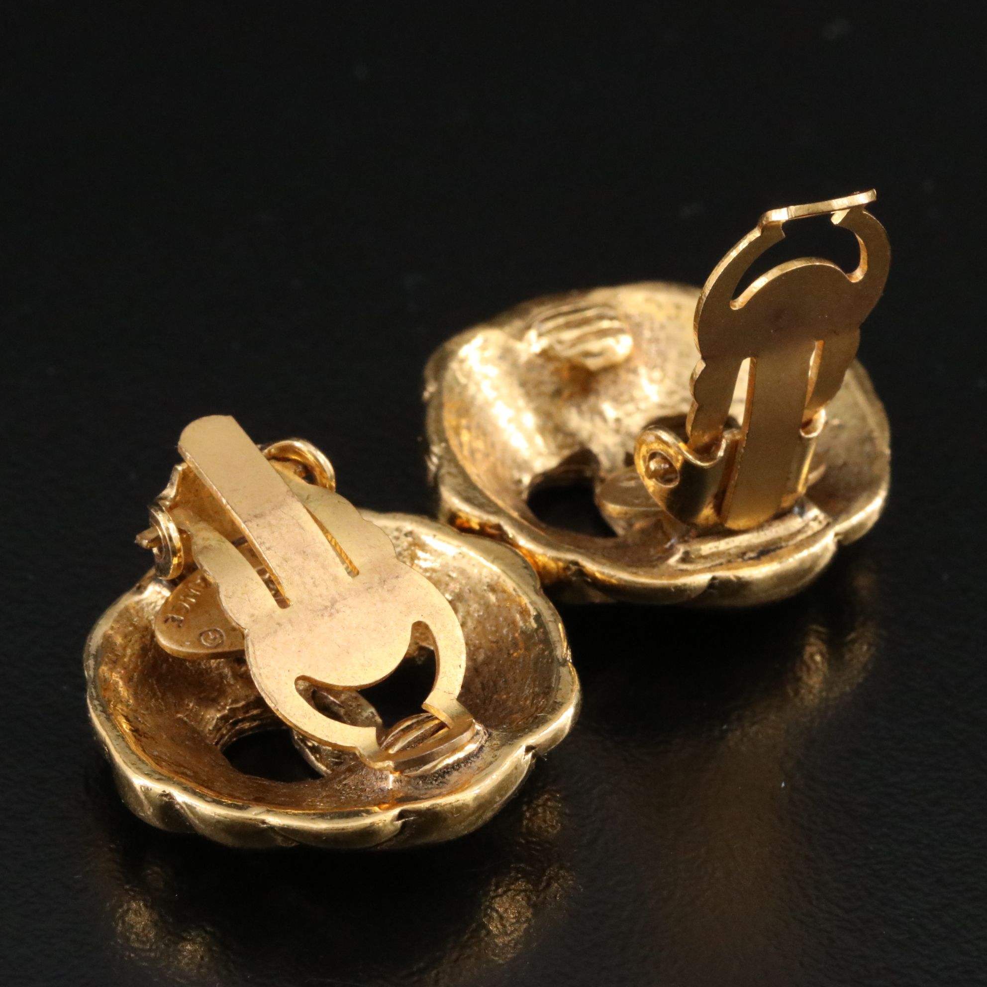 Chanel CC Clip Earrings 1984