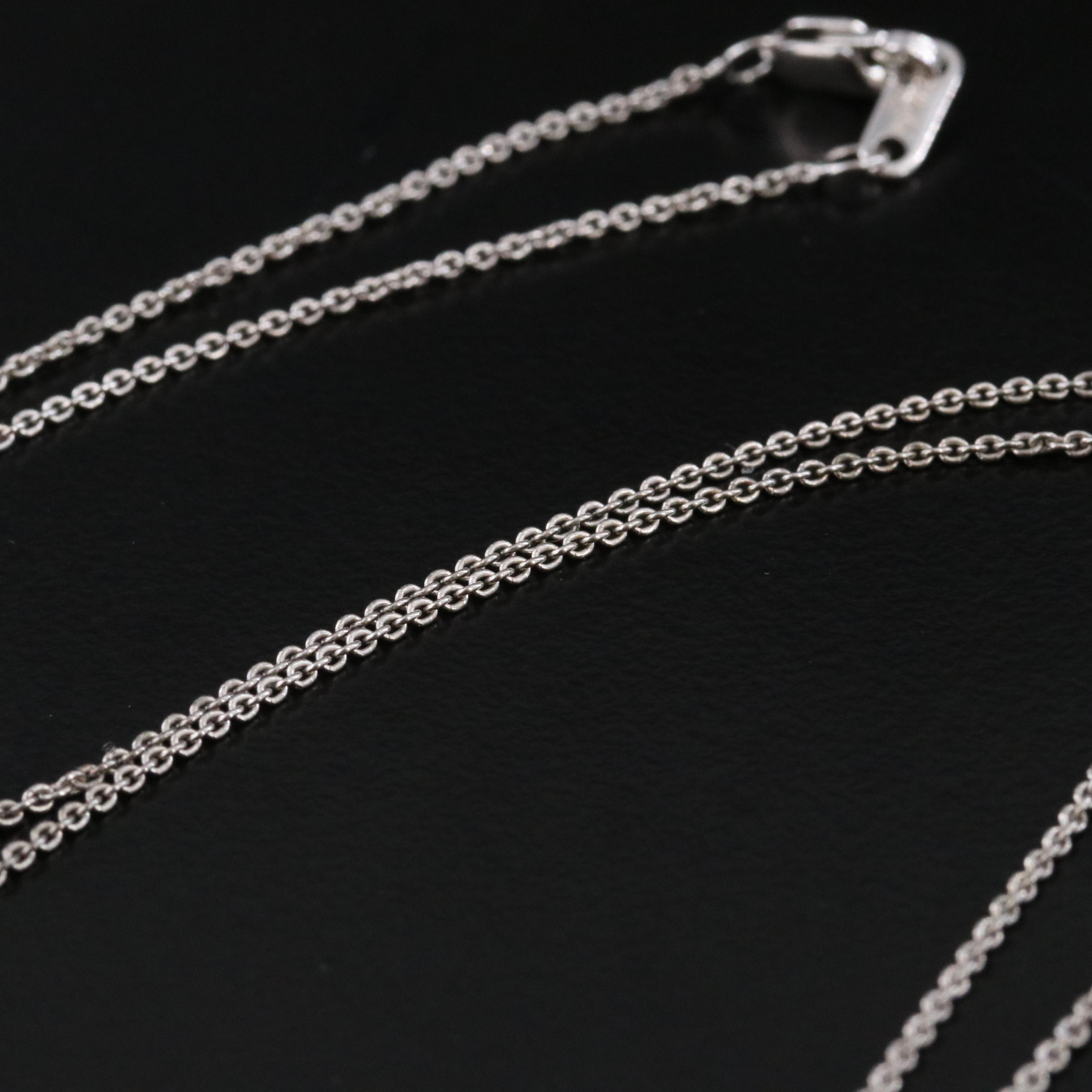 Sterling Diamond Heart Pendant Necklace with 10K Rose Gold Accent