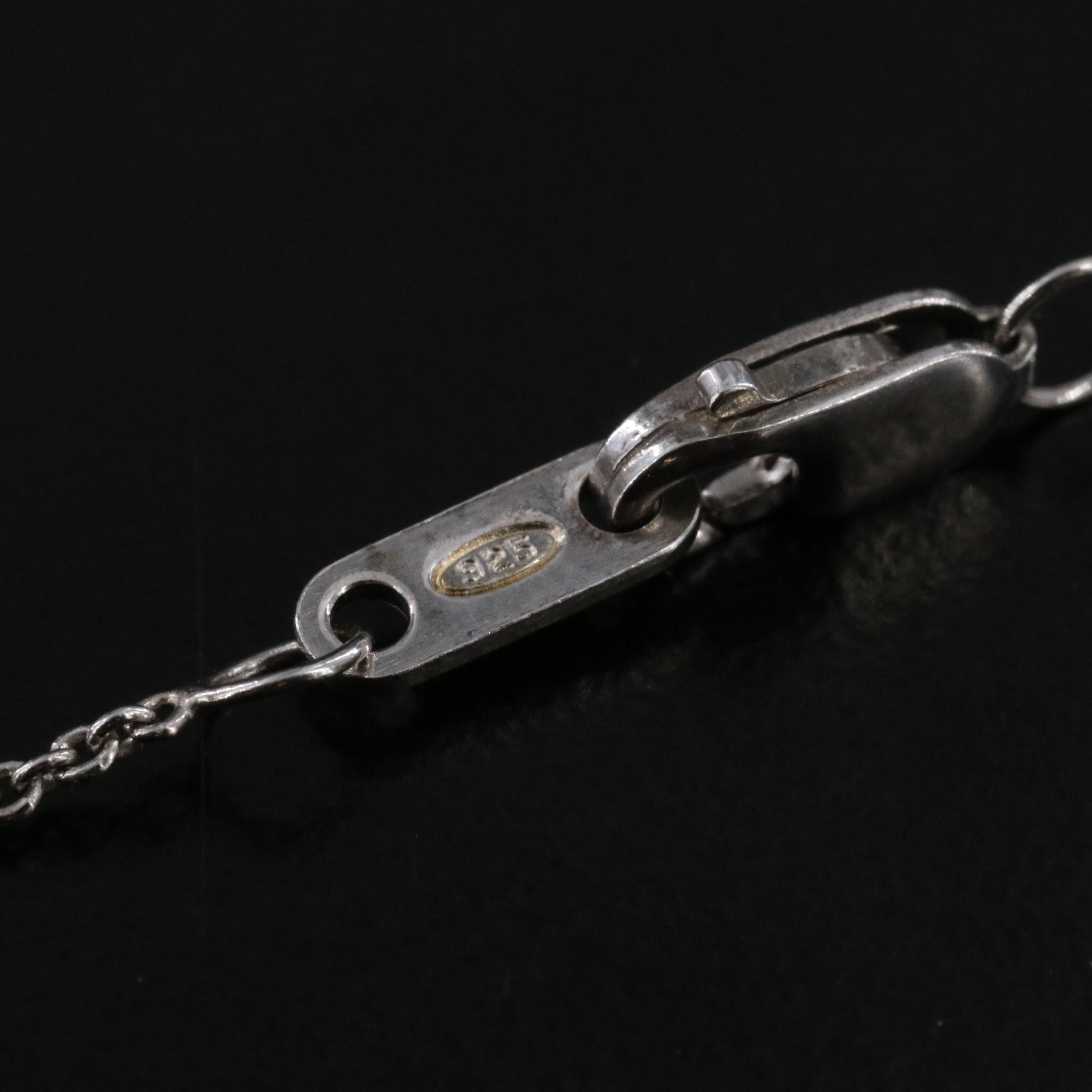 Sterling Diamond Heart Pendant Necklace with 10K Rose Gold Accent