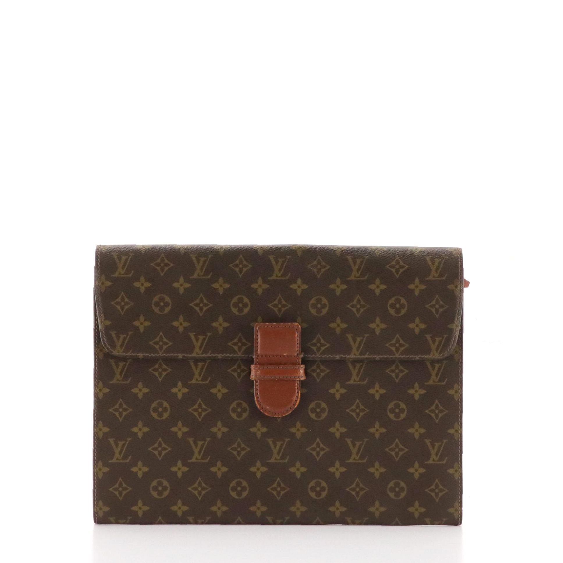 Louis Vuitton Vintage Poche Ministre in Monogram Canvas and Vachetta Leather