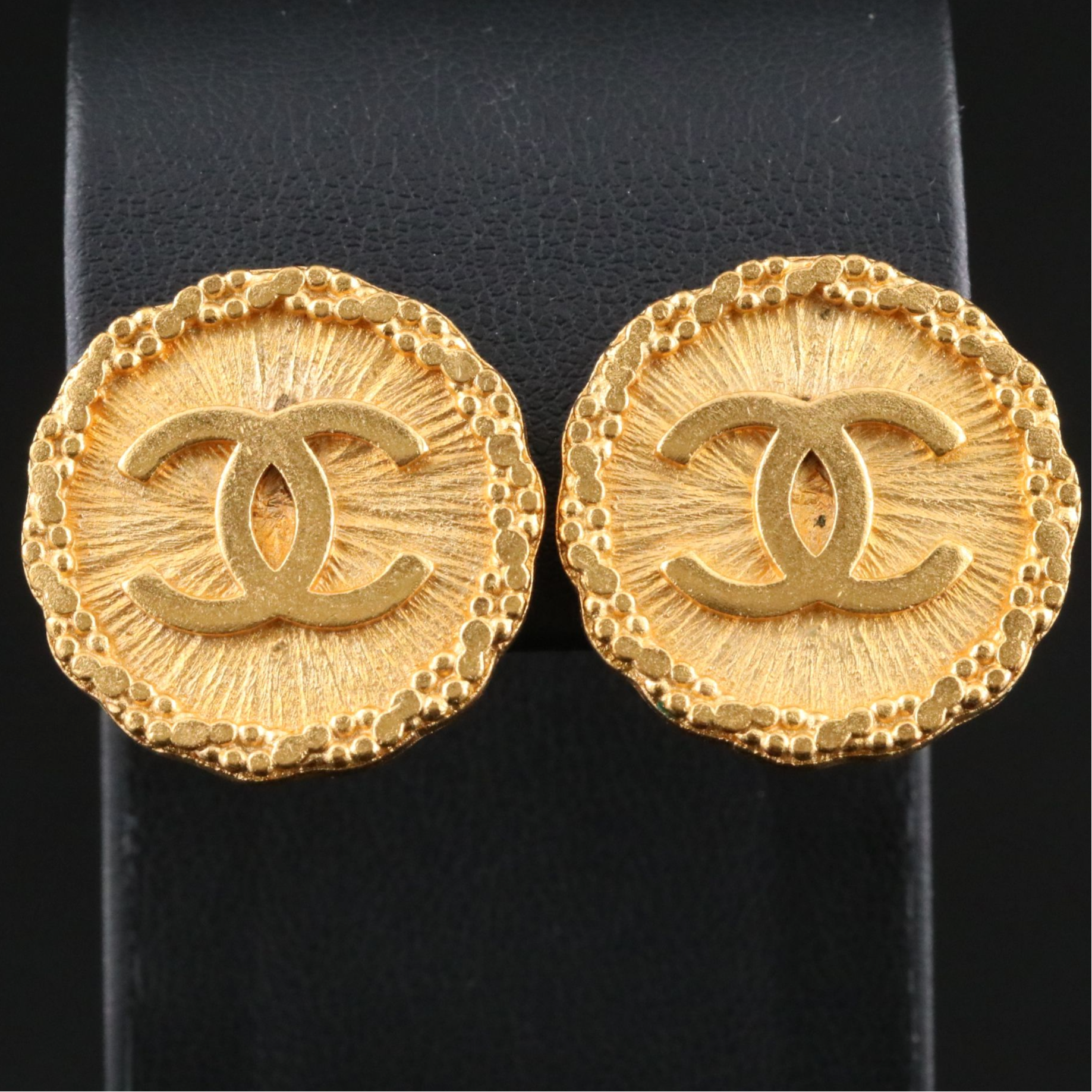 Chanel CC Clip Earrings