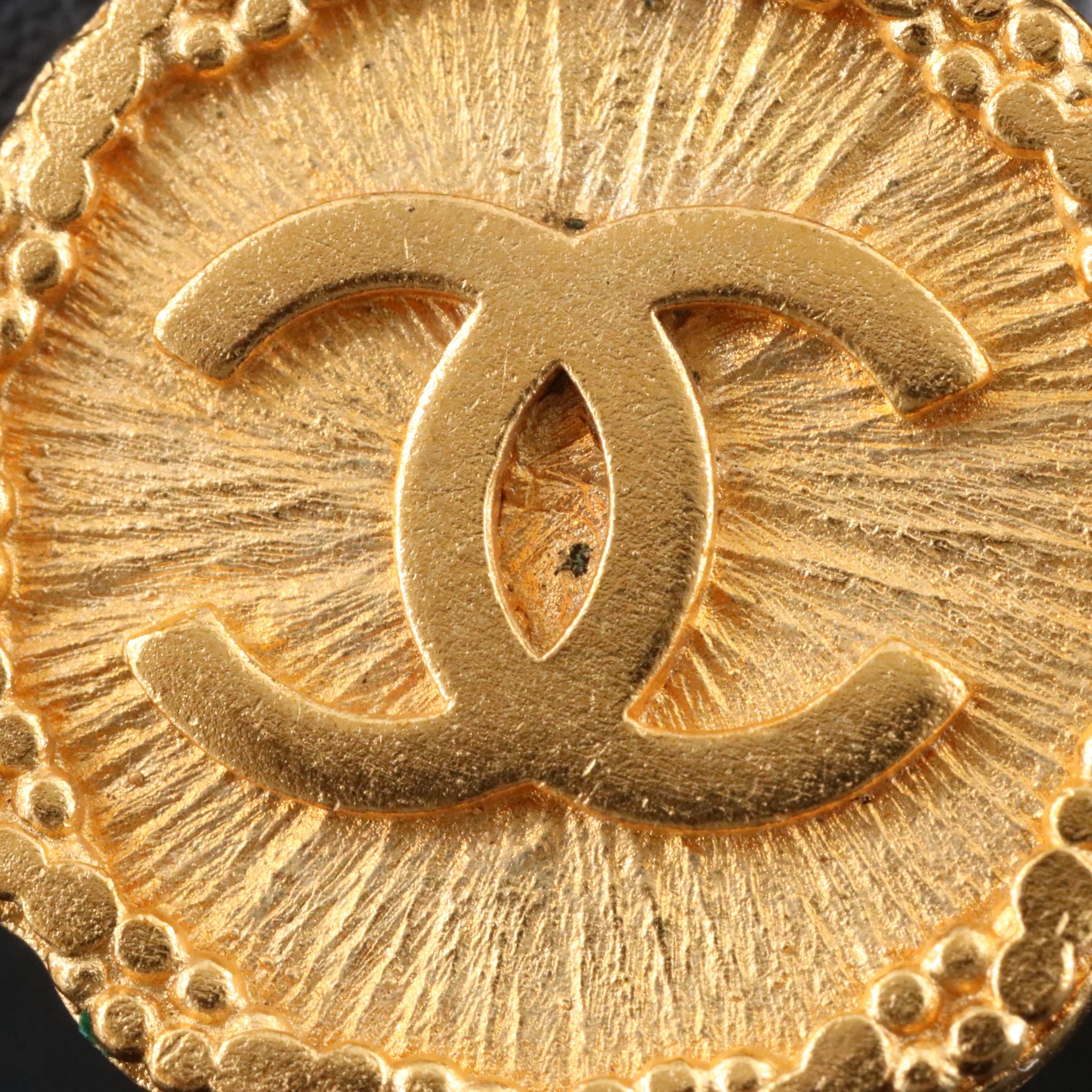 Chanel CC Clip Earrings