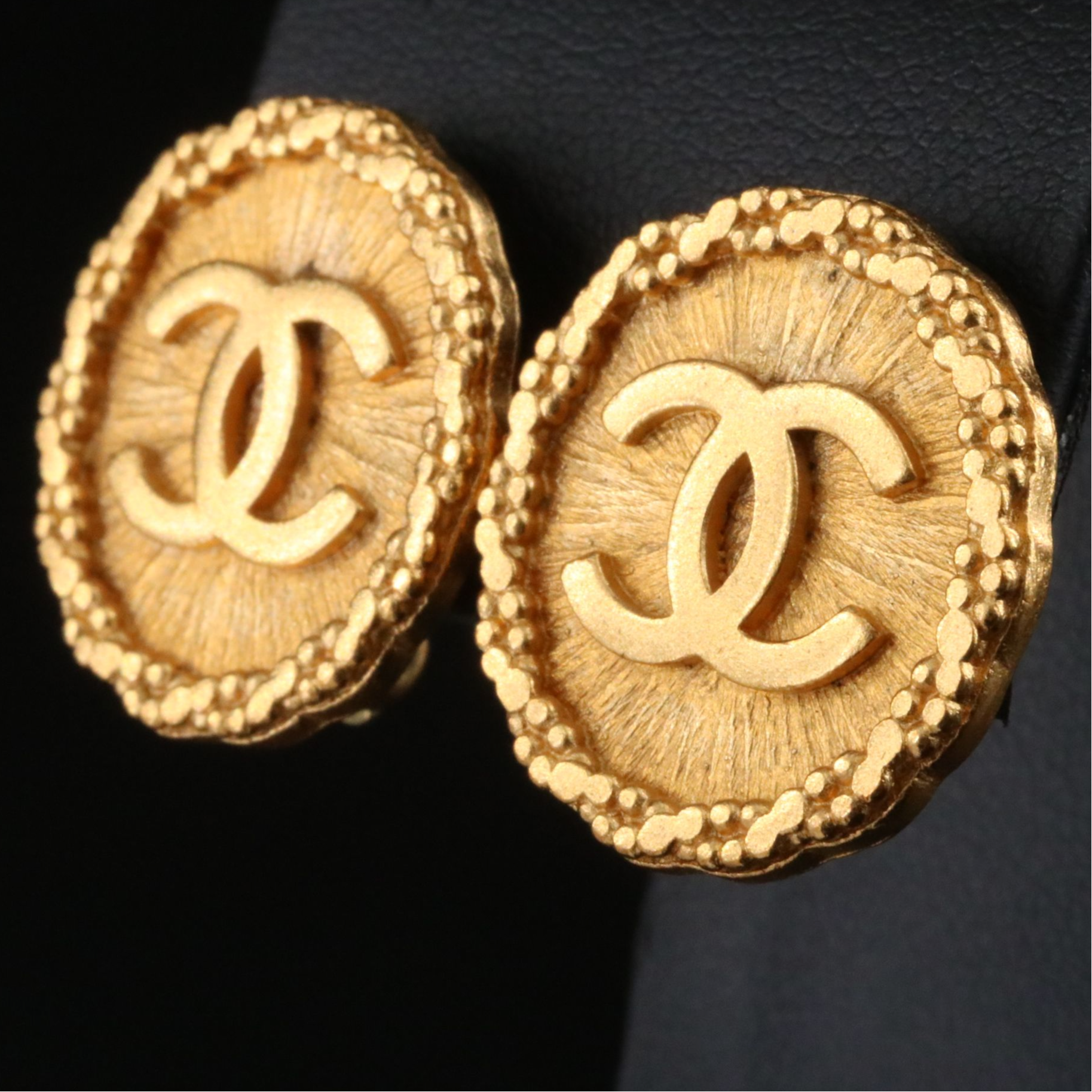 Chanel CC Clip Earrings