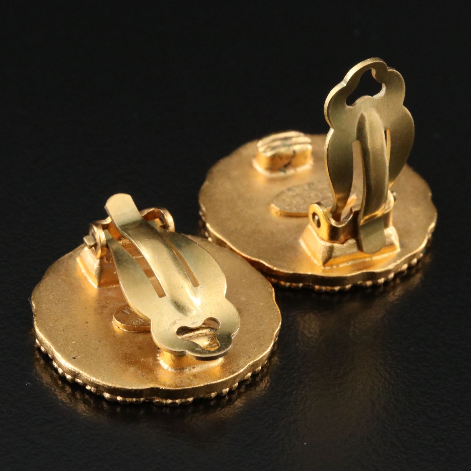 Chanel CC Clip Earrings