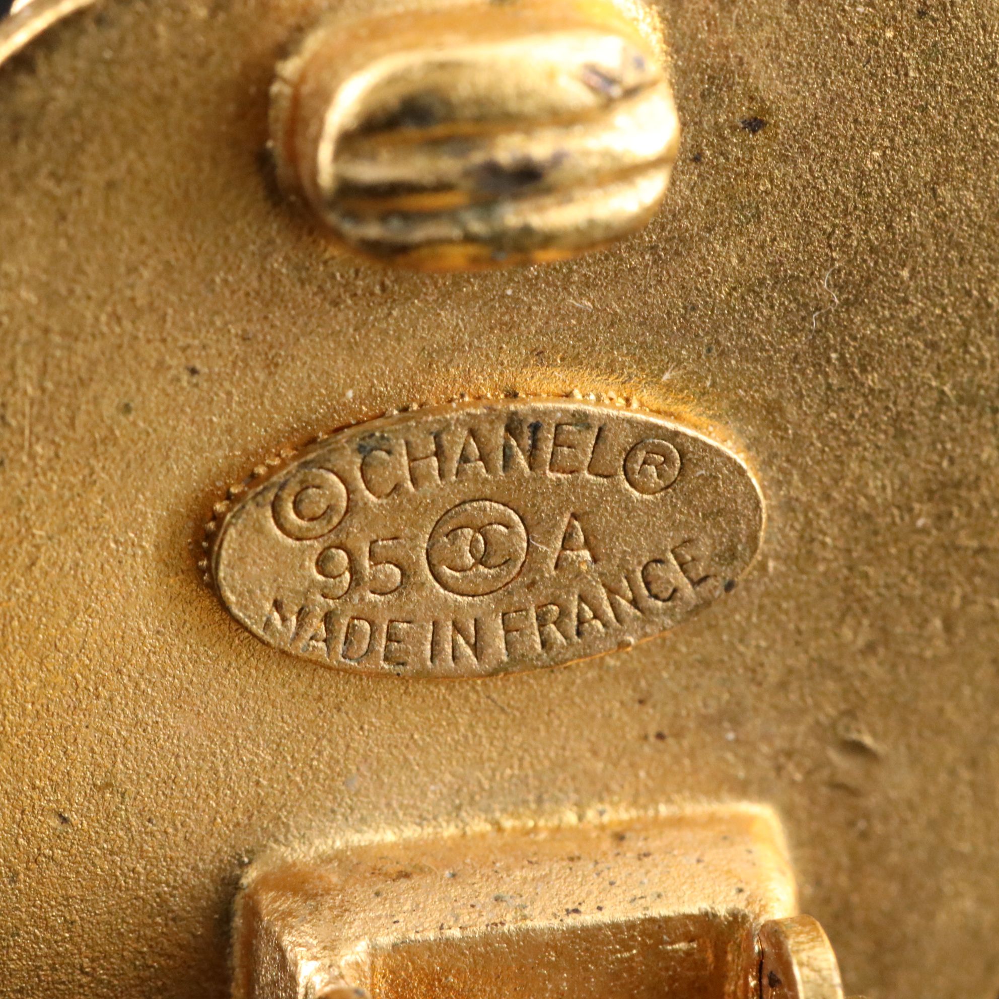 Chanel CC Clip Earrings