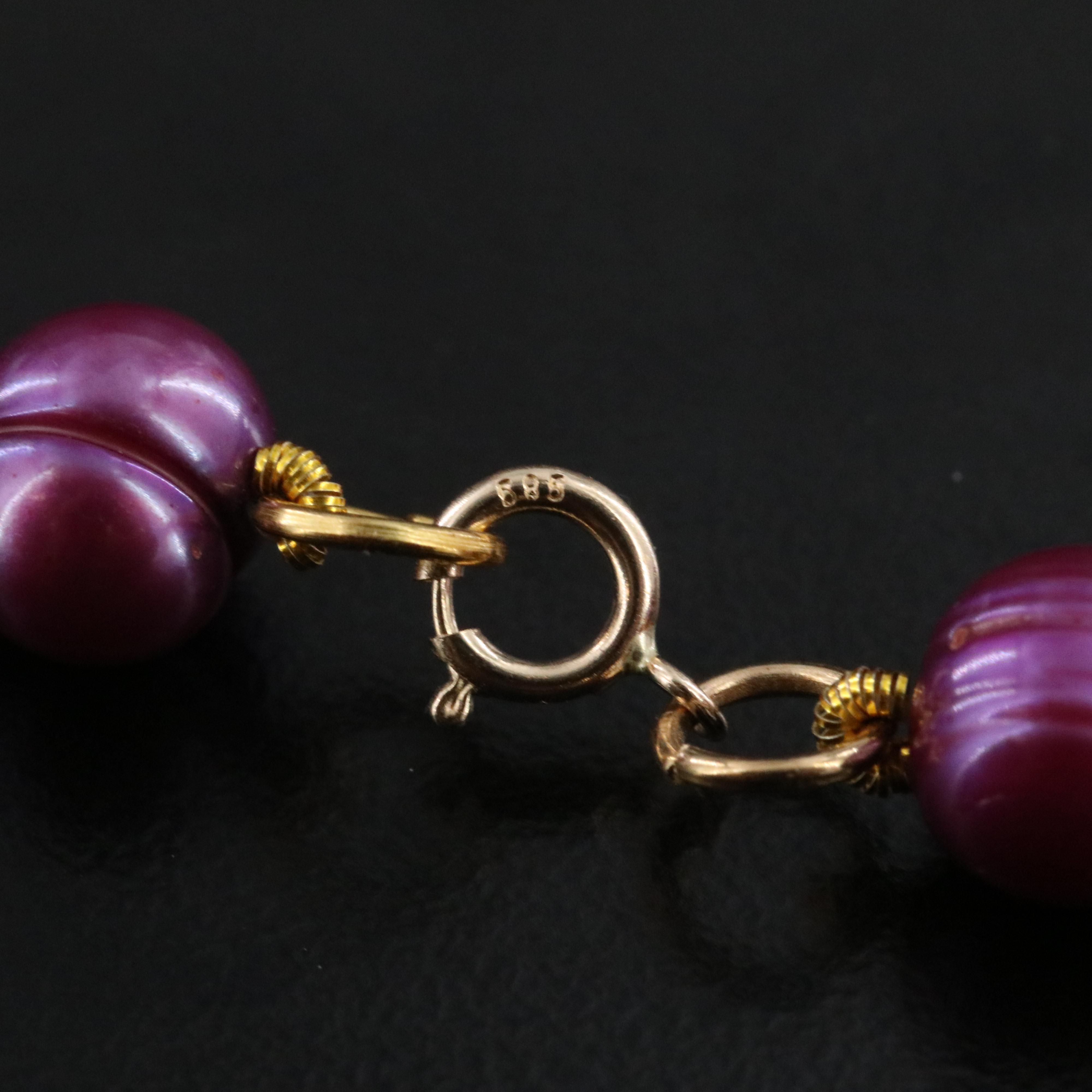 7.25 – 7.75 MM Pearl Necklace with 14K Clasp